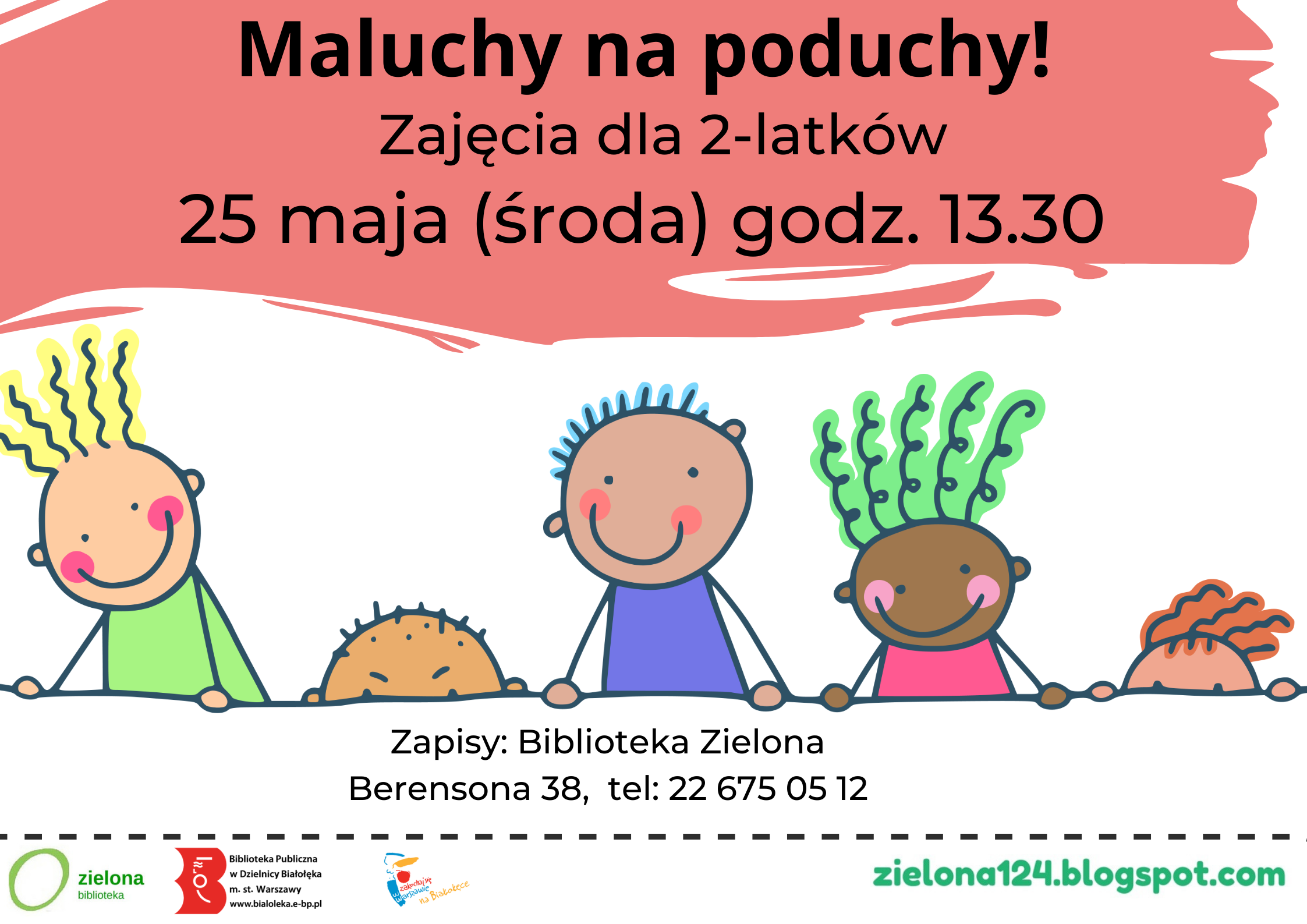 Read more about the article Maluchy na poduchy w Bibliotece Zielonej!