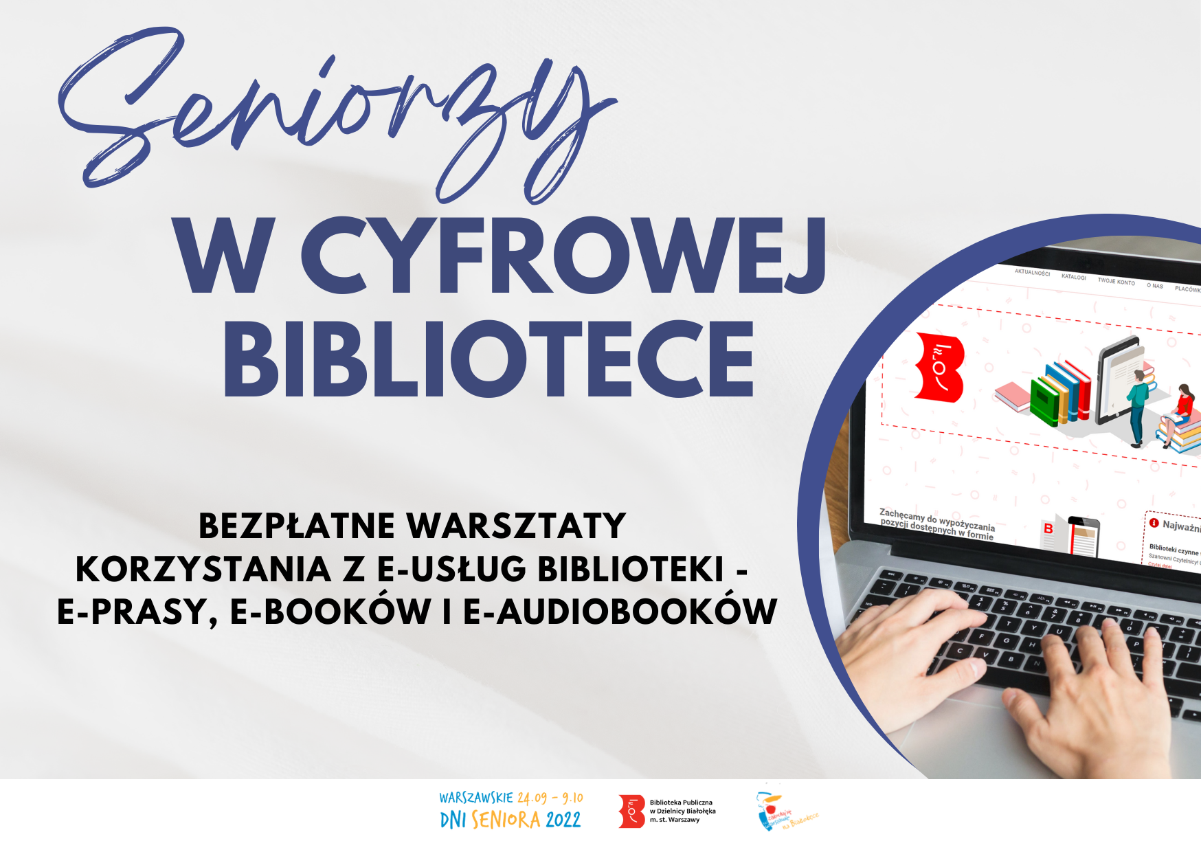 Read more about the article Seniorzy w cyfrowej bibliotece – zajęcia w Czytelni