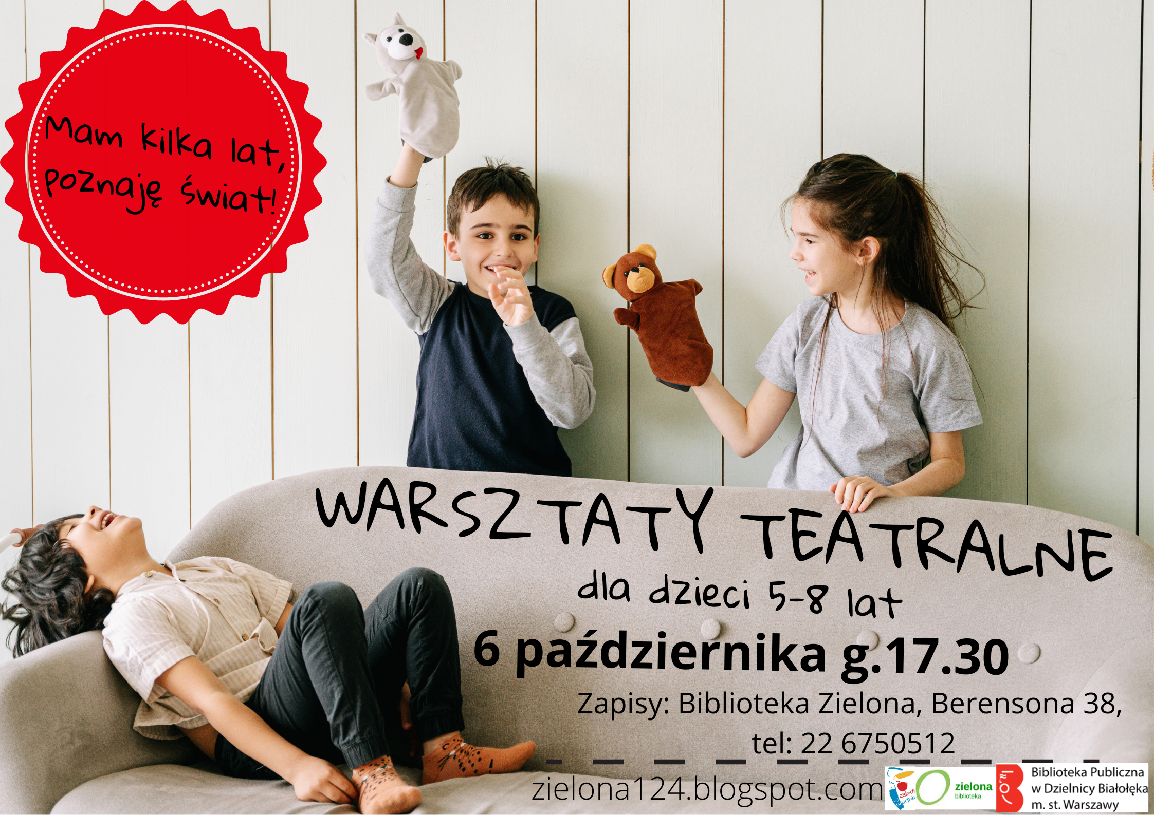 Read more about the article Warsztaty teatralne w Zielonej Bibliotece!