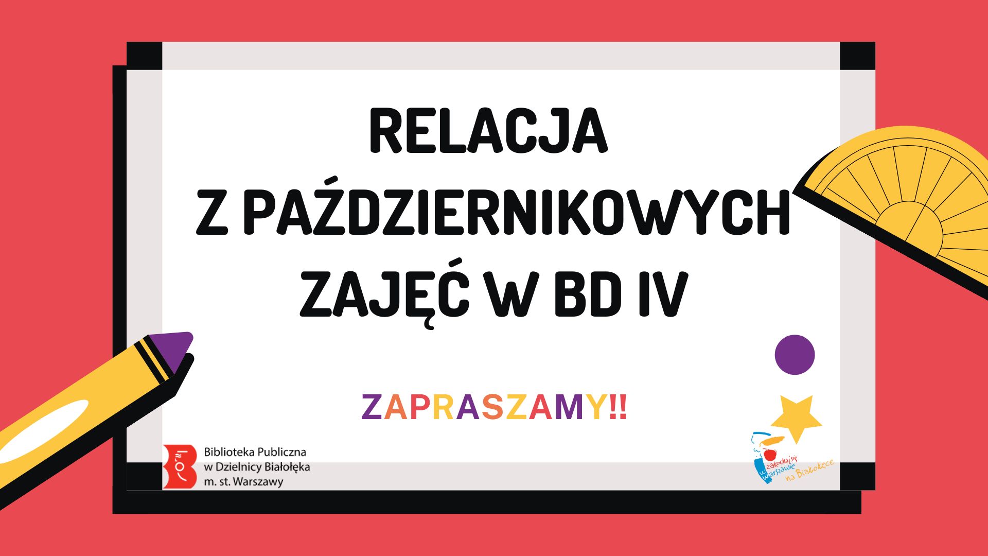 Read more about the article Lekcje biblioteczne i zajęcia tematyczne w BD IV – relacja z października