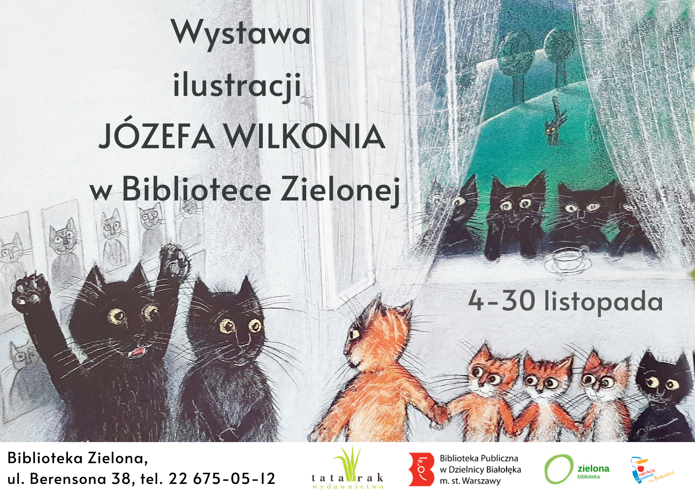 Read more about the article Wystawa ilustracji Józefa Wilkonia w Zielonej