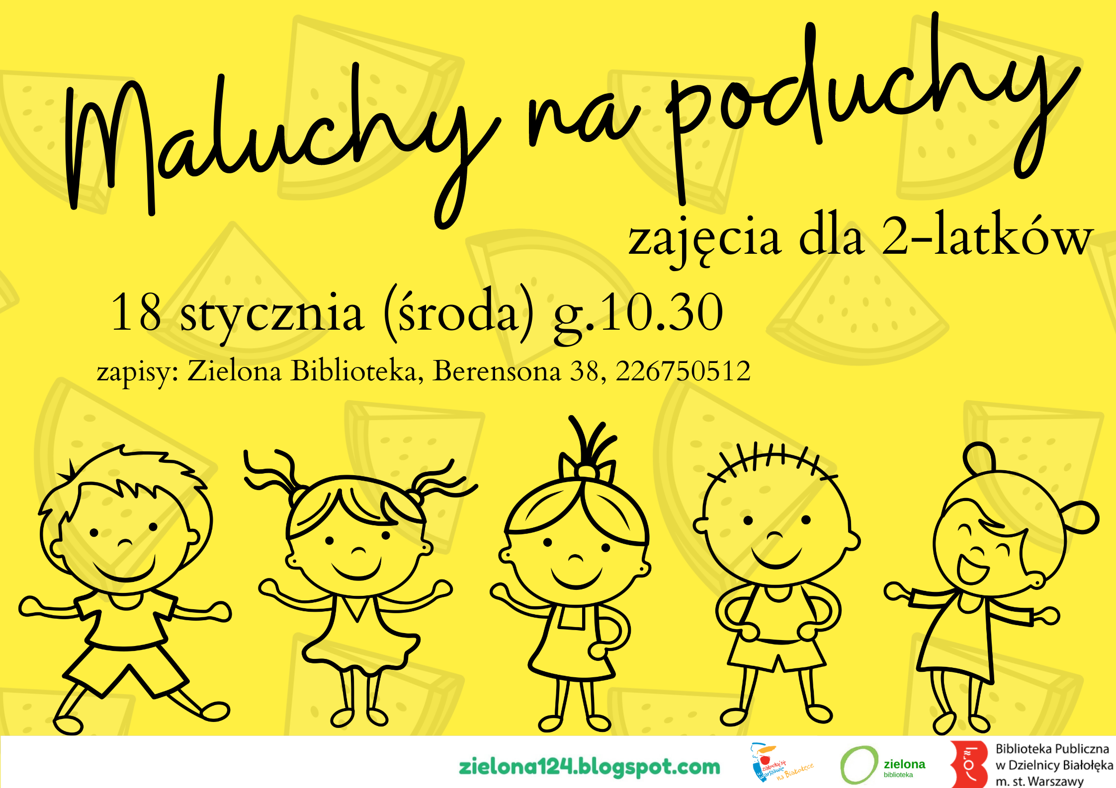 Read more about the article Styczniowe Maluchy na poduchy w Zielonej Bibliotece.