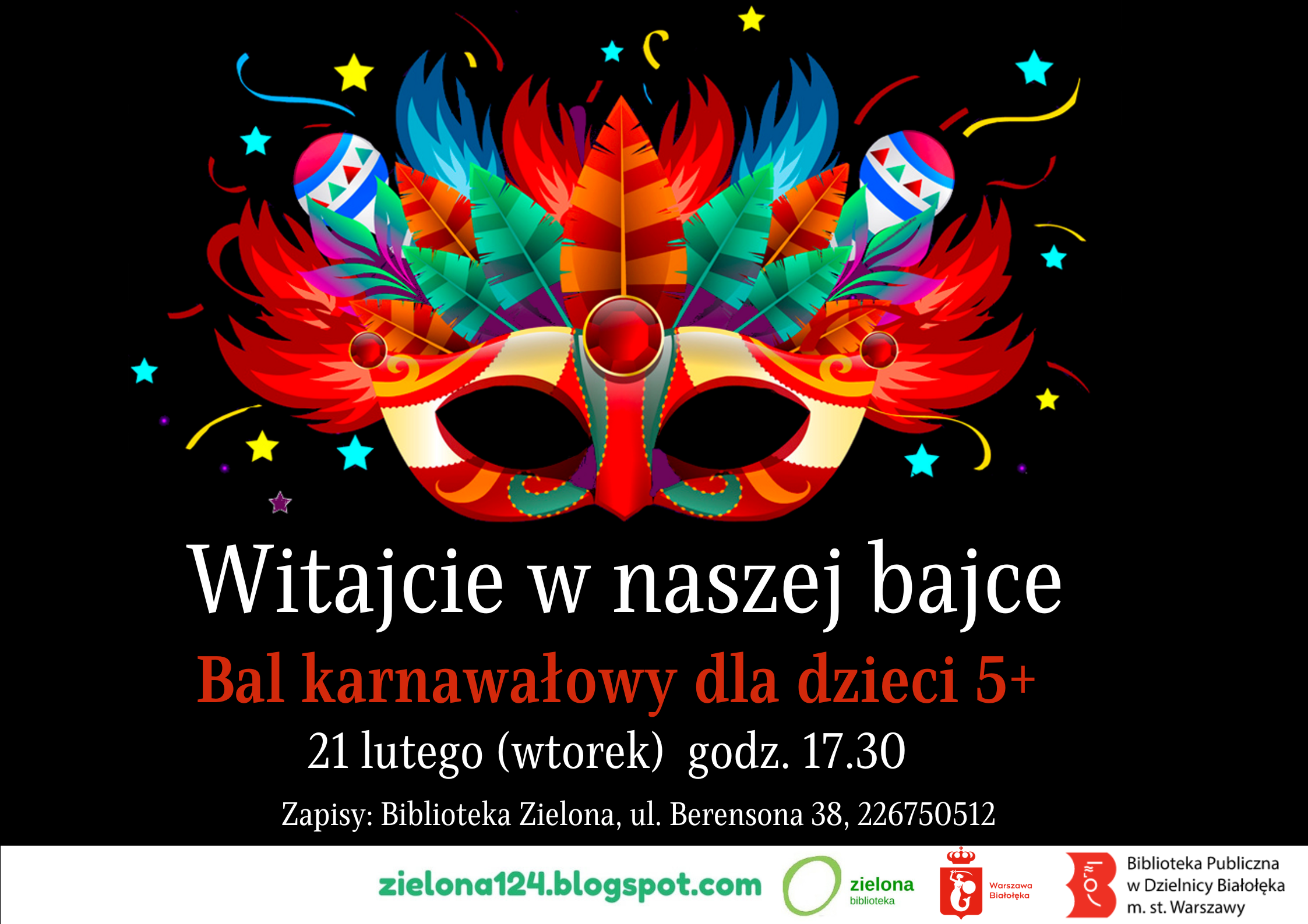 Read more about the article Bal karnawałowy w Zielonej Bibliotece!