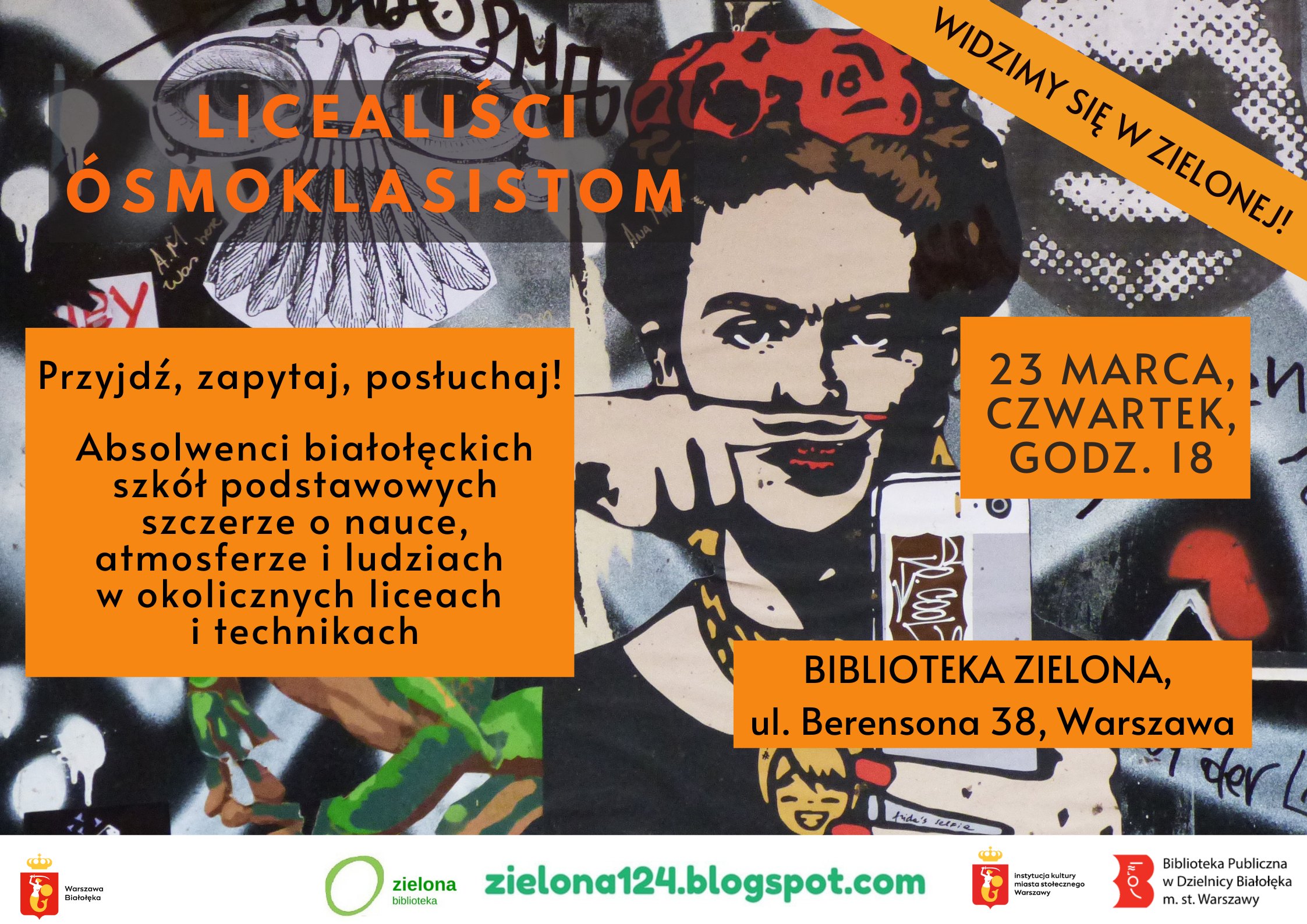 Read more about the article Licealiści – ósmoklasistom. Spotkanie młodzieży w Bibliotece Zielonej.