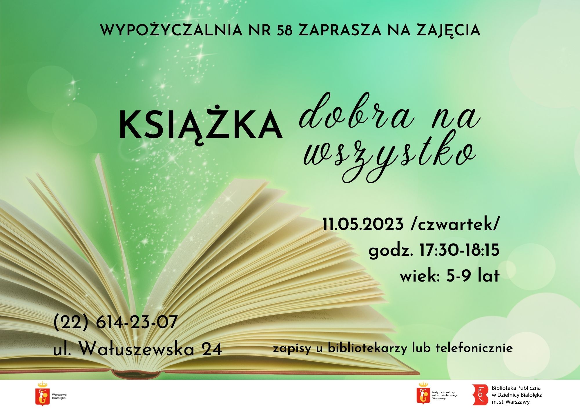 Read more about the article Wypożyczalnia Nr 58 zaprasza na zajęcia