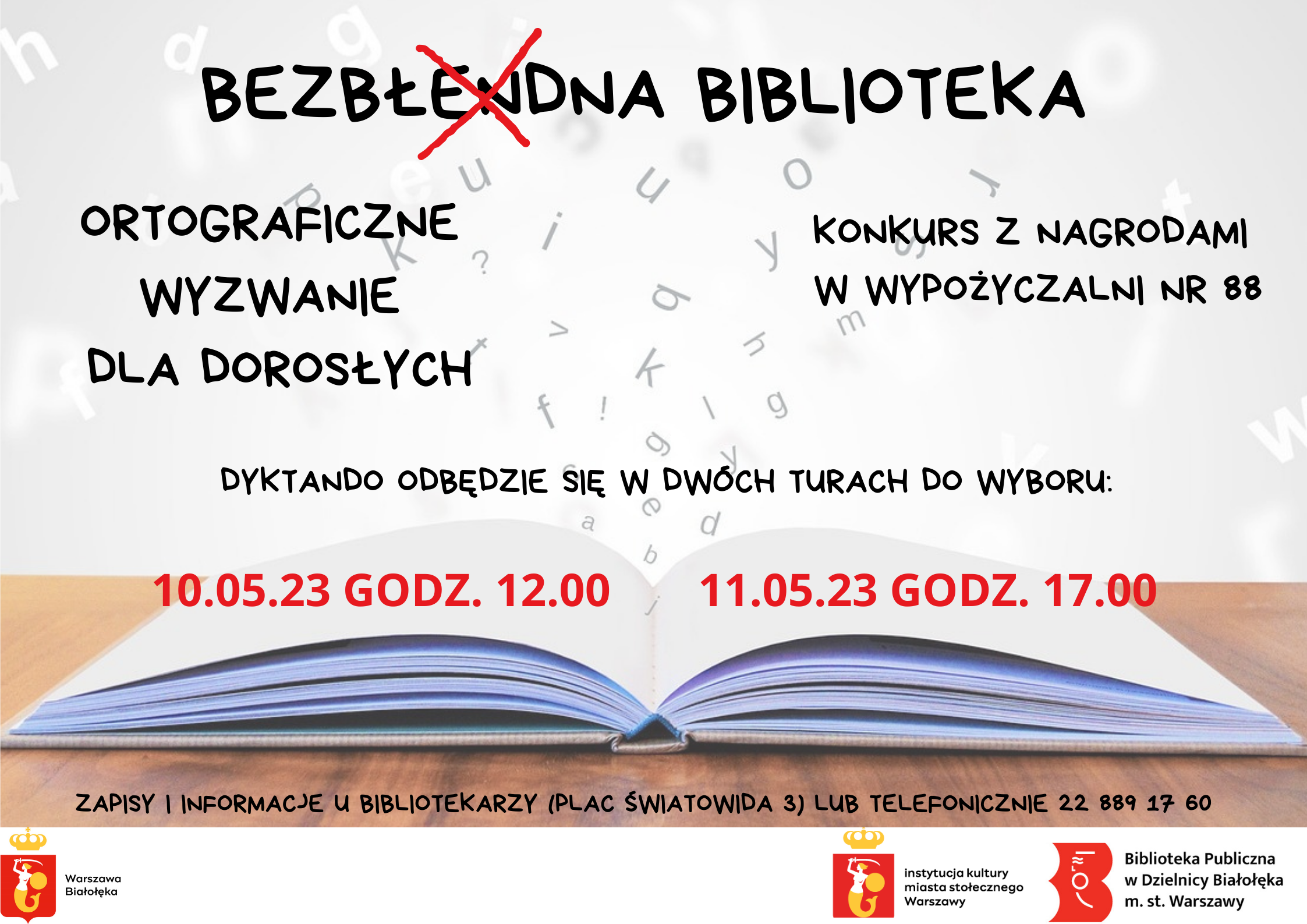 Read more about the article Bezbłędna biblioteka – konkurs ortograficzny dla dorosłych