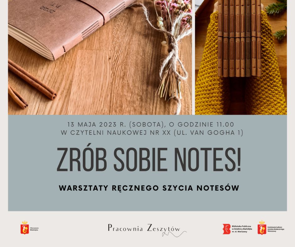 Read more about the article Warsztaty ręcznego szycia notesów