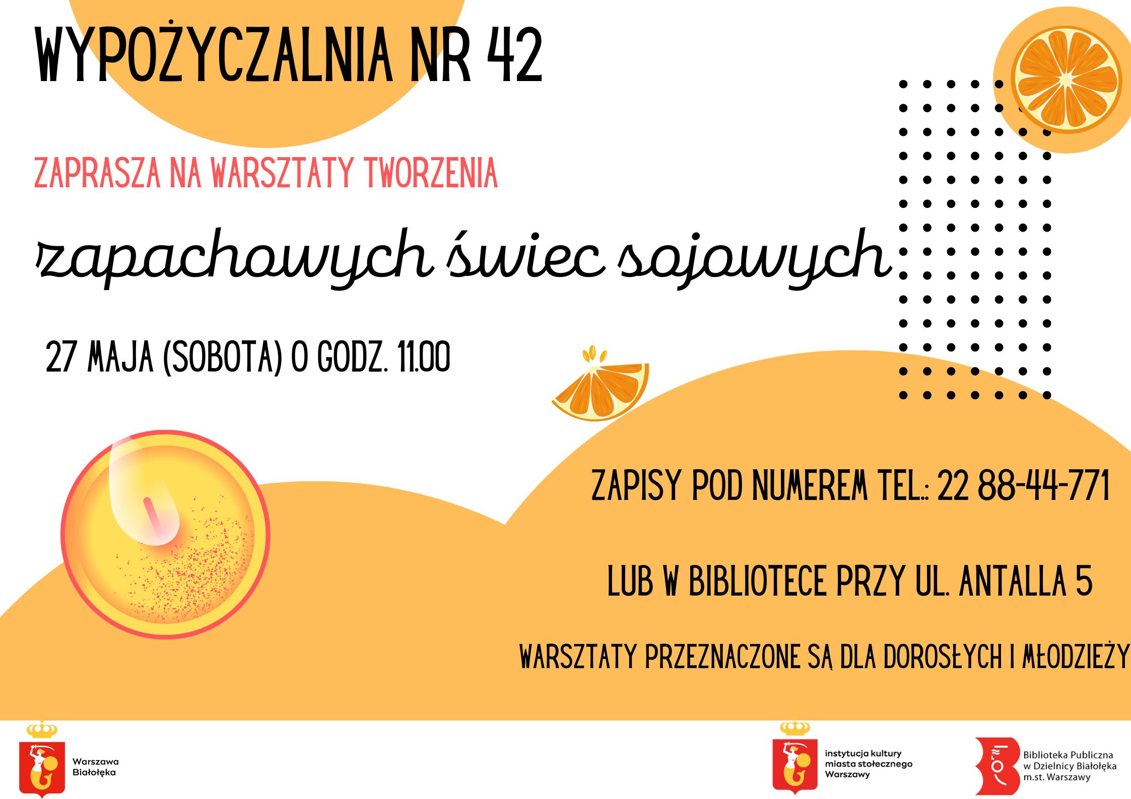 Read more about the article Świecowe warsztaty w Wypożyczalni Nr 42!