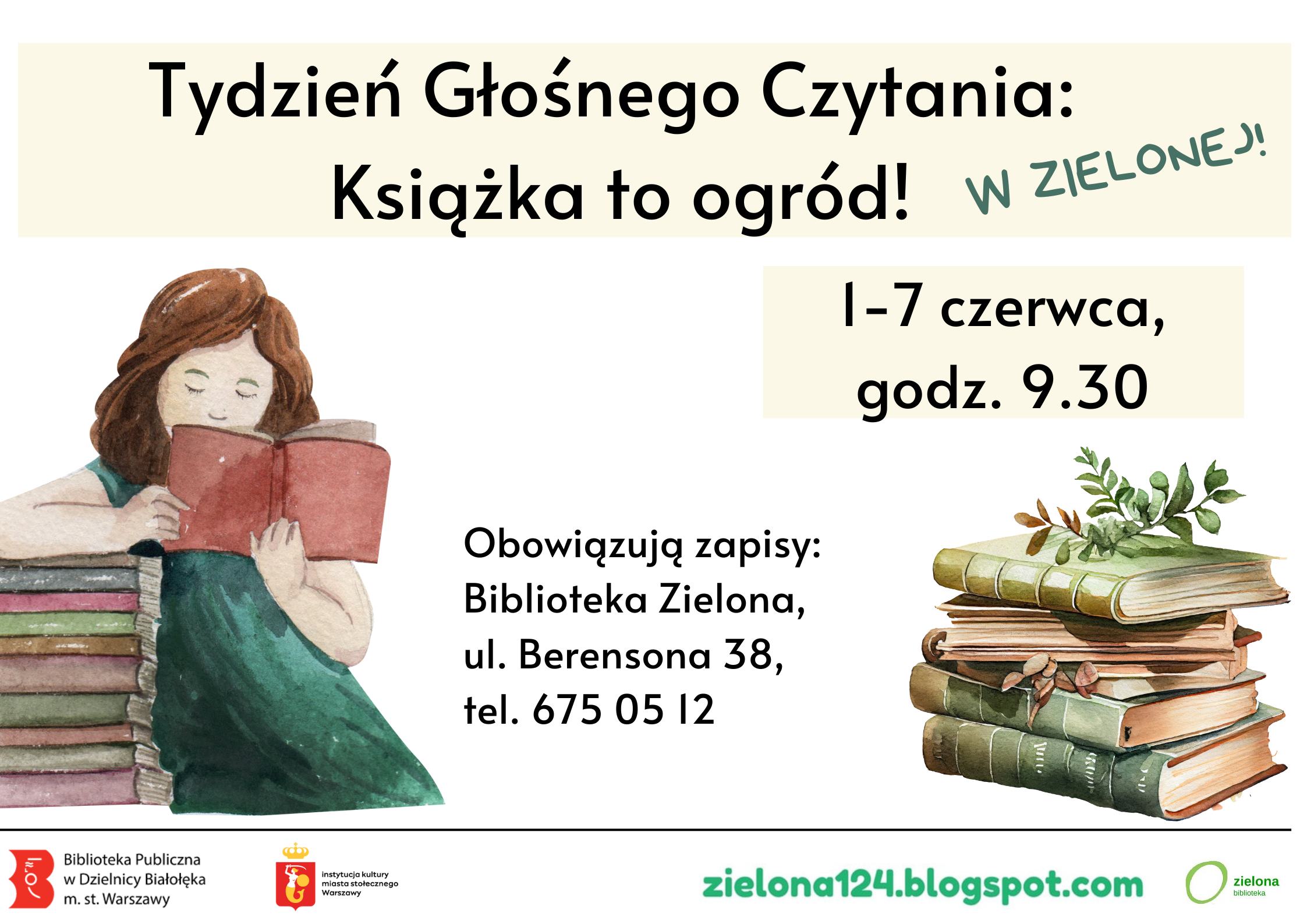Read more about the article Tydzień Głośnego Czytania w Zielonej