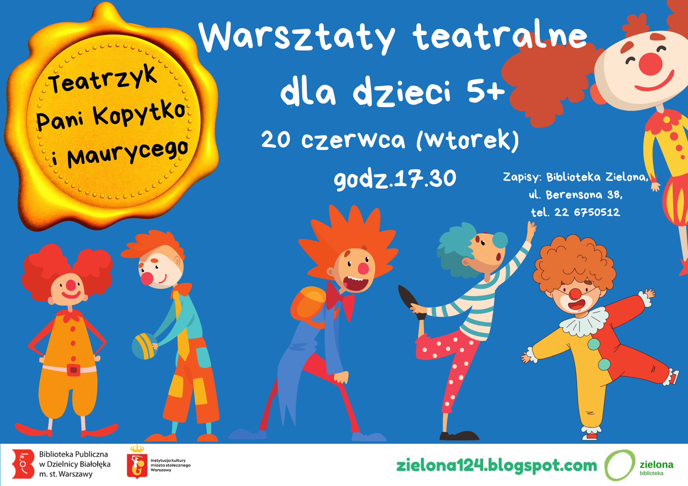 Read more about the article Warsztaty teatralne Teatrzyk Pani Kopytko