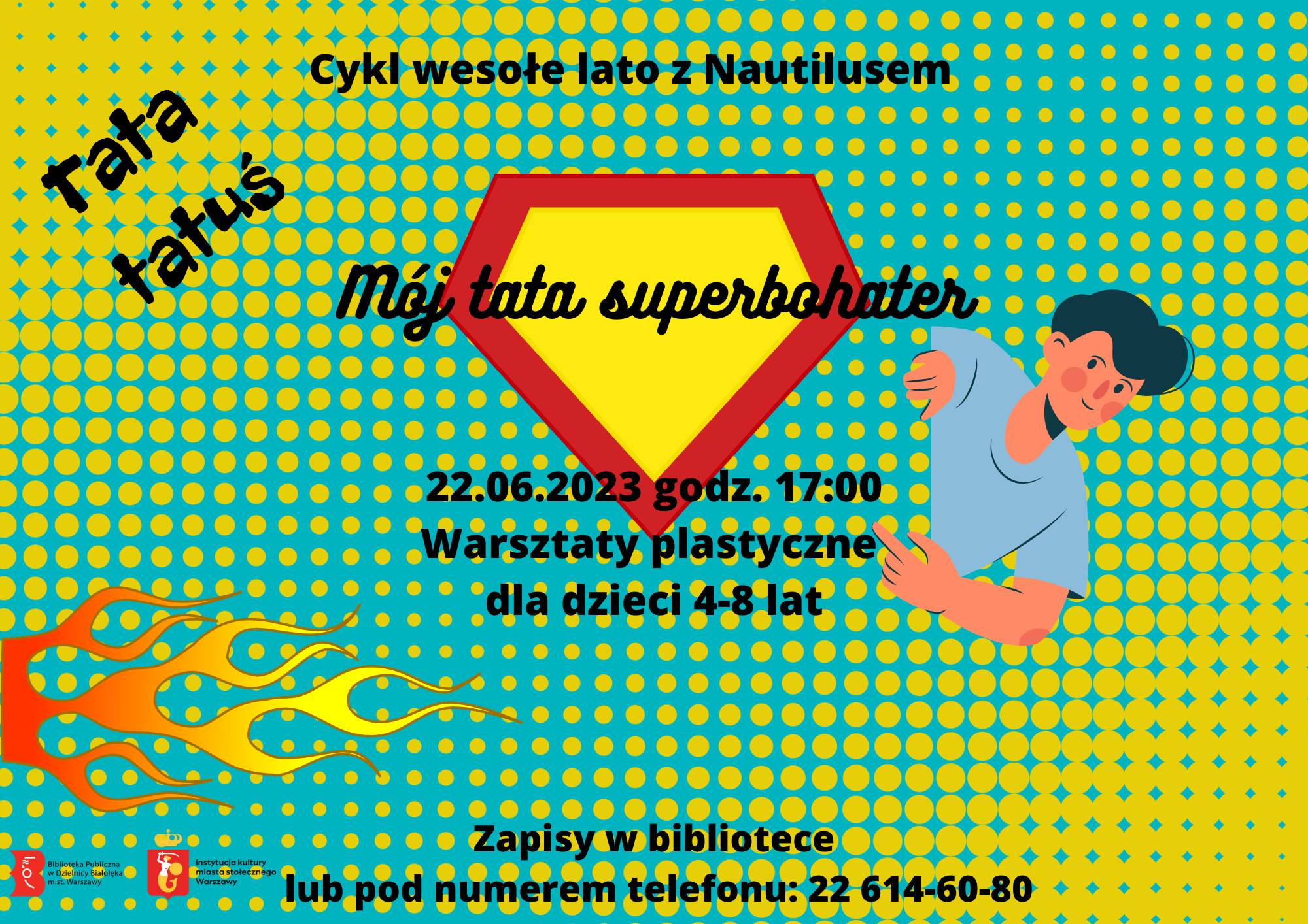Read more about the article Zajęcia plastyczne w Nautilusie „Mój tata superbohater”