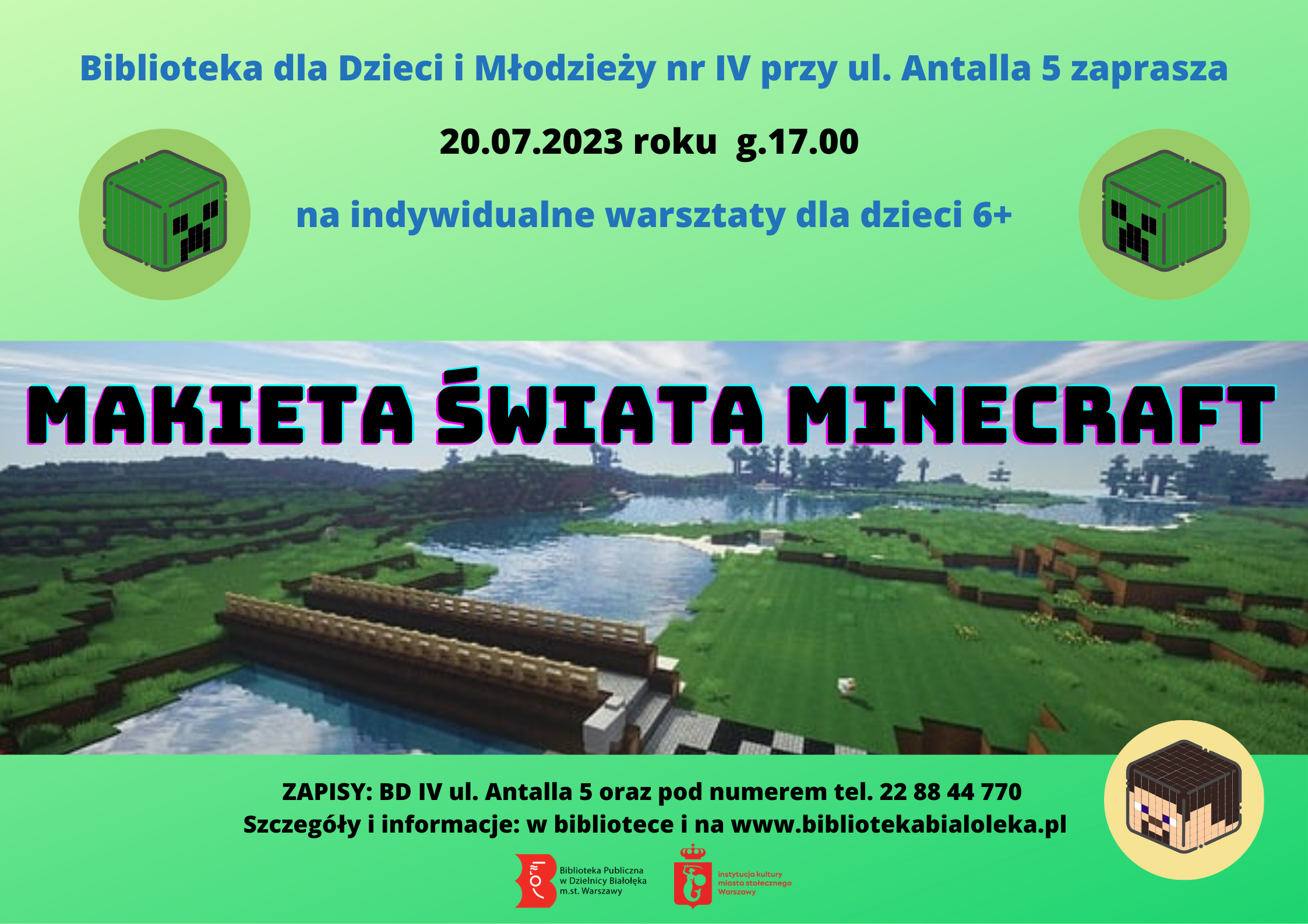 Read more about the article Makieta świata Minecraft – indywidualne warsztaty dla dzieci 6+