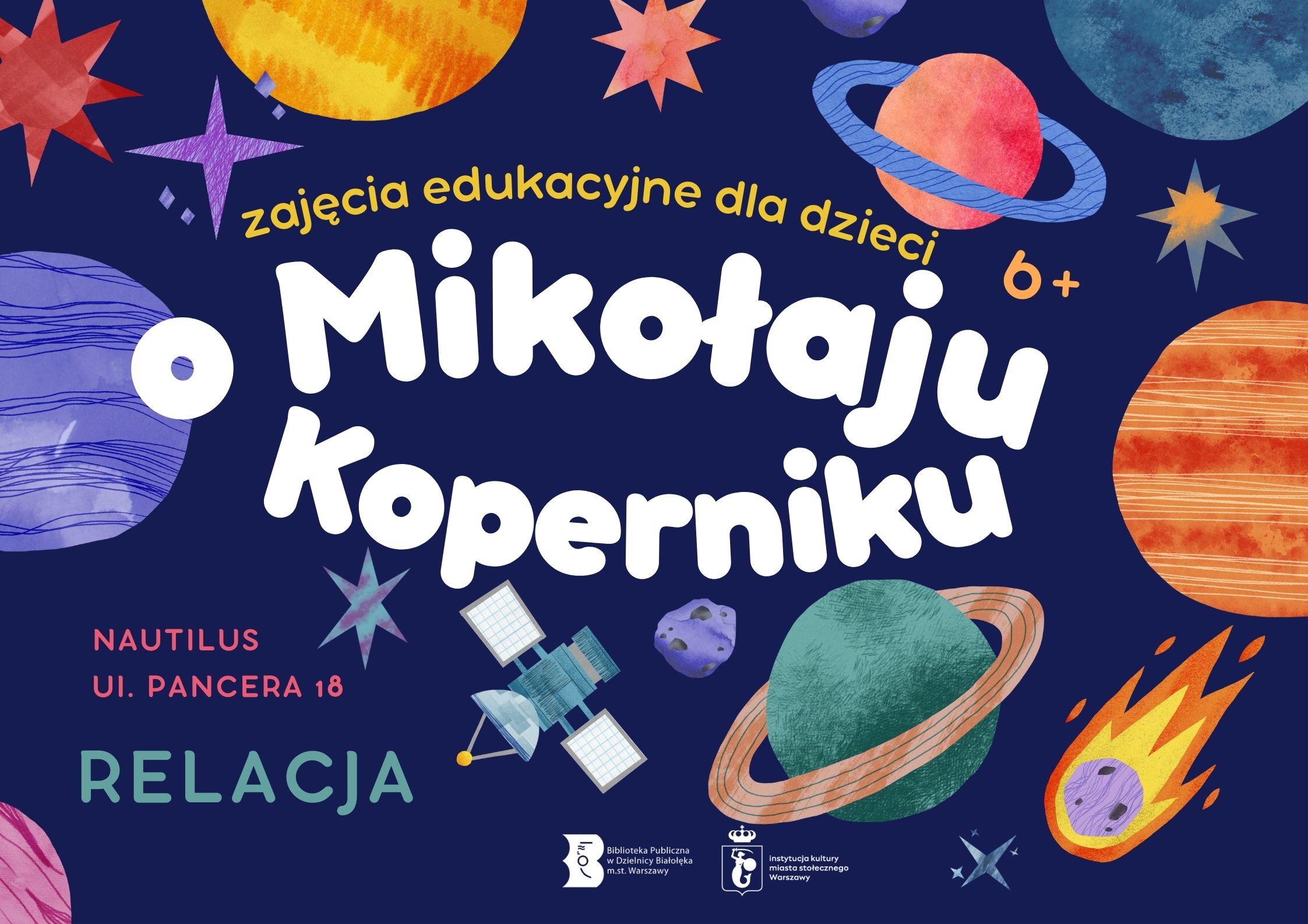 Read more about the article Kopernik w Nautilusie. Zajęcia edukacyjne dla dzieci.