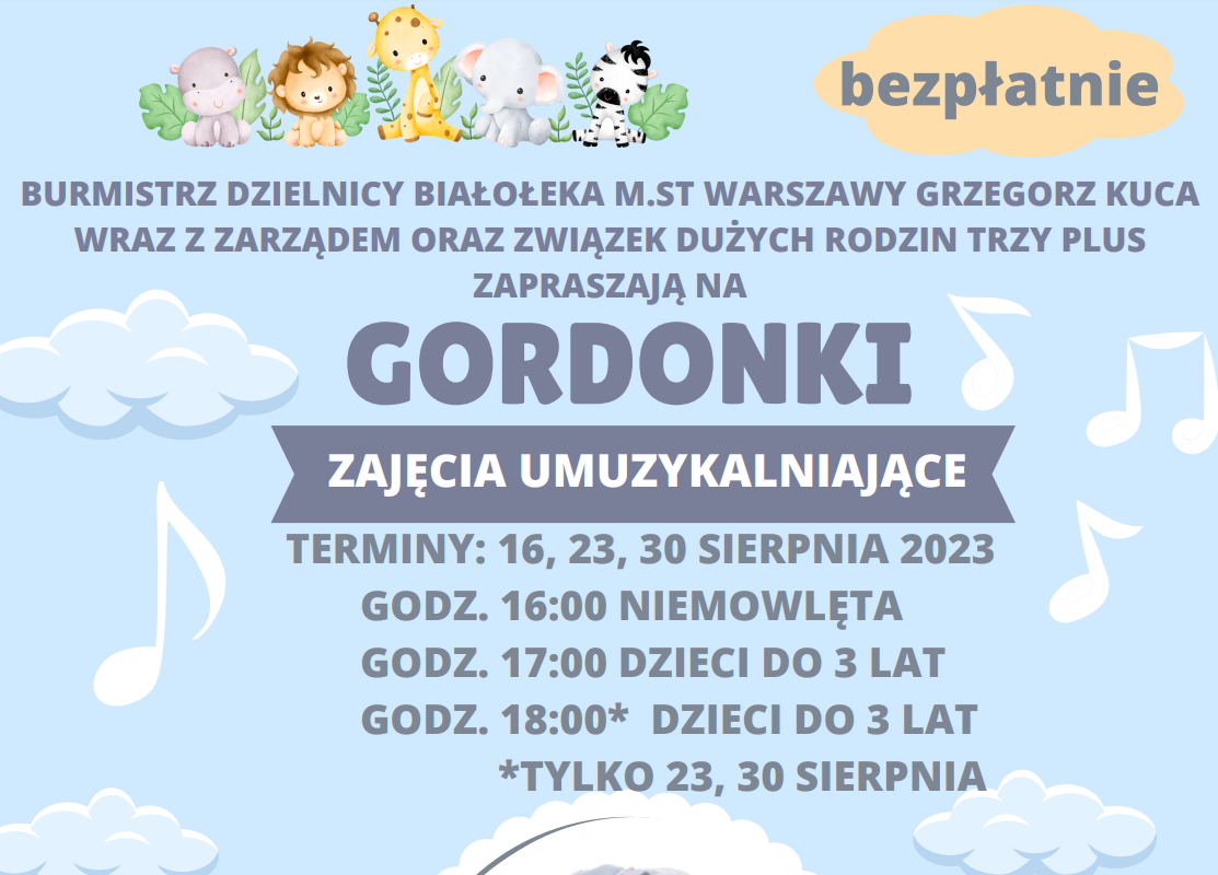 Read more about the article Zajęcia umuzykalniające „Gordonki”