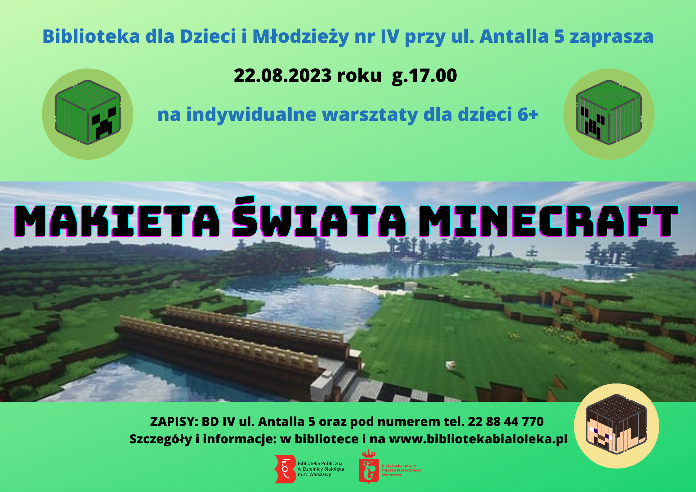 Read more about the article Makieta świata Minecraft – warsztaty dla dzieci.