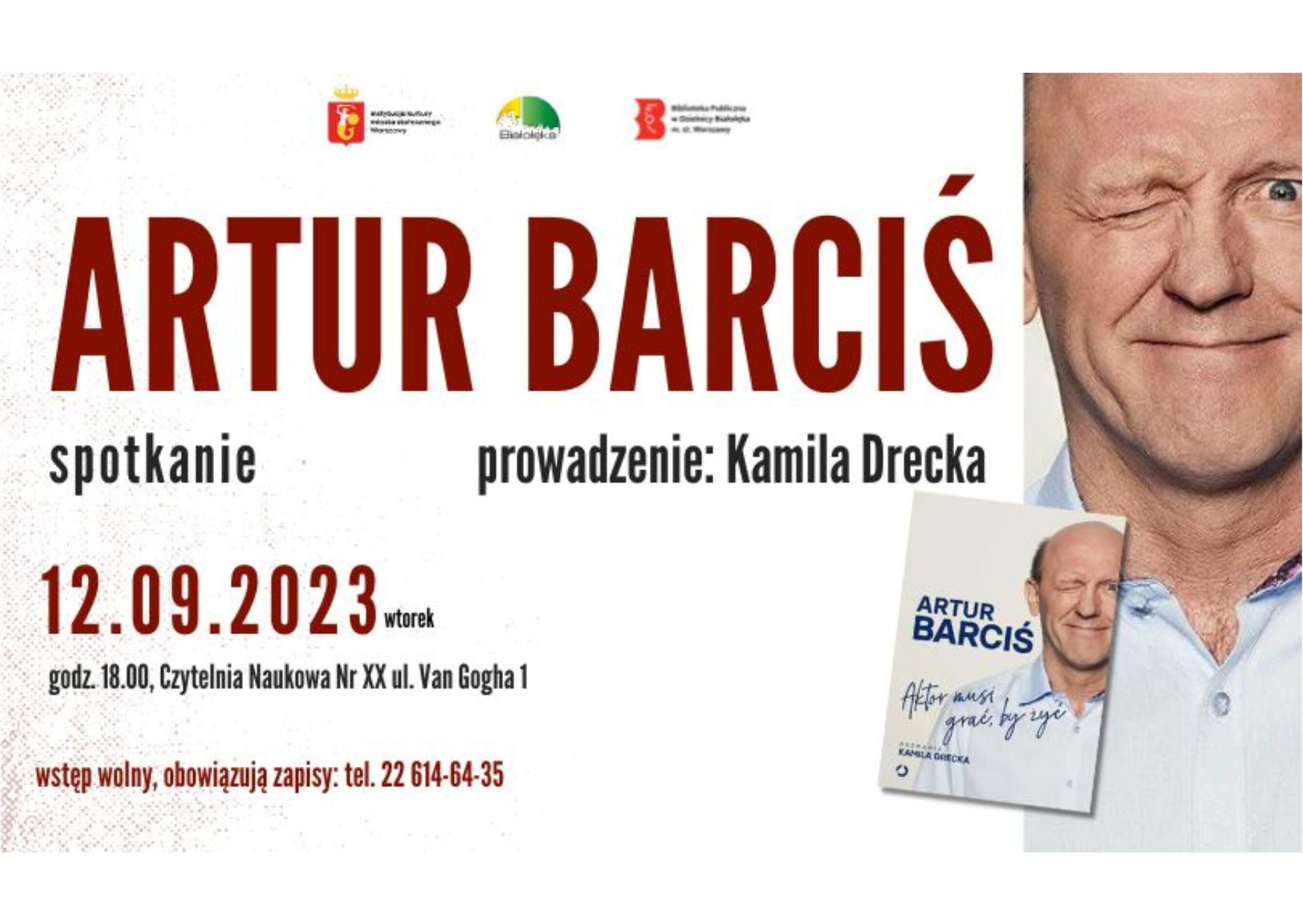 Read more about the article Spotkanie z Arturem Barcisiem w Czytelni