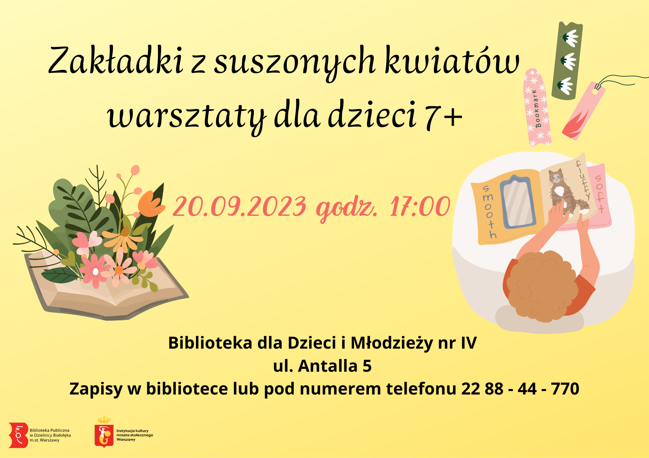 Read more about the article Warsztaty tworzenia kwiatowych zakładek do książek