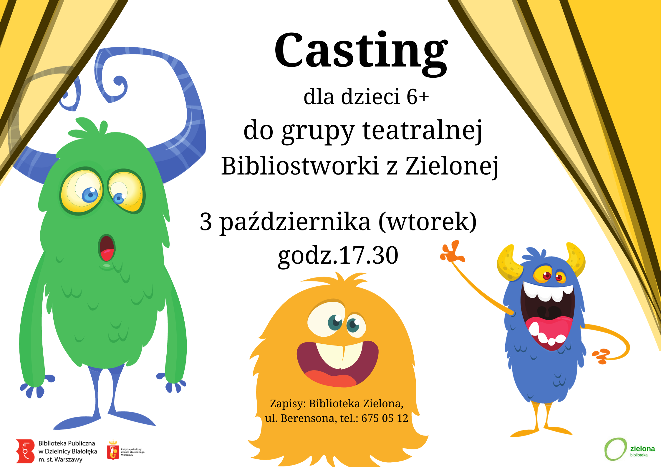 Read more about the article Casting w Zielonej Bibliotece!