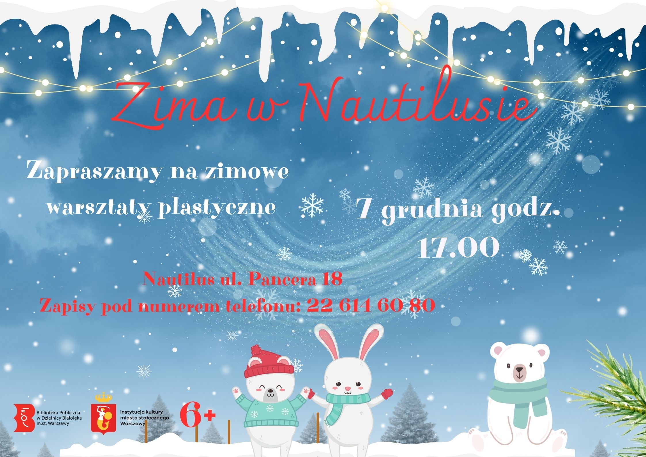 Read more about the article Zimowe warsztaty plastyczne w Nautilusie