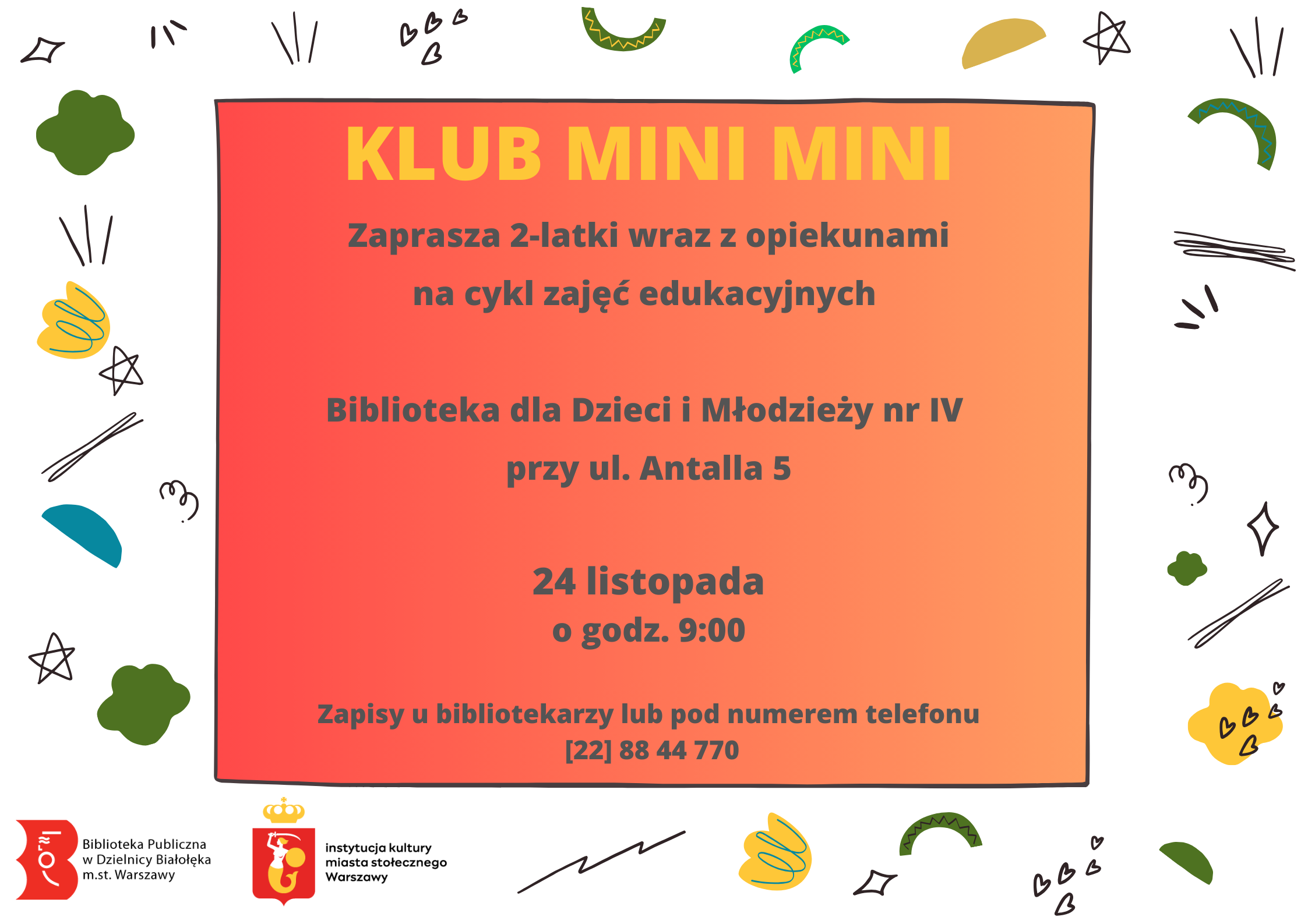 Read more about the article Spotkanie Klubu Mini Mini w Bibliotece Nr IV