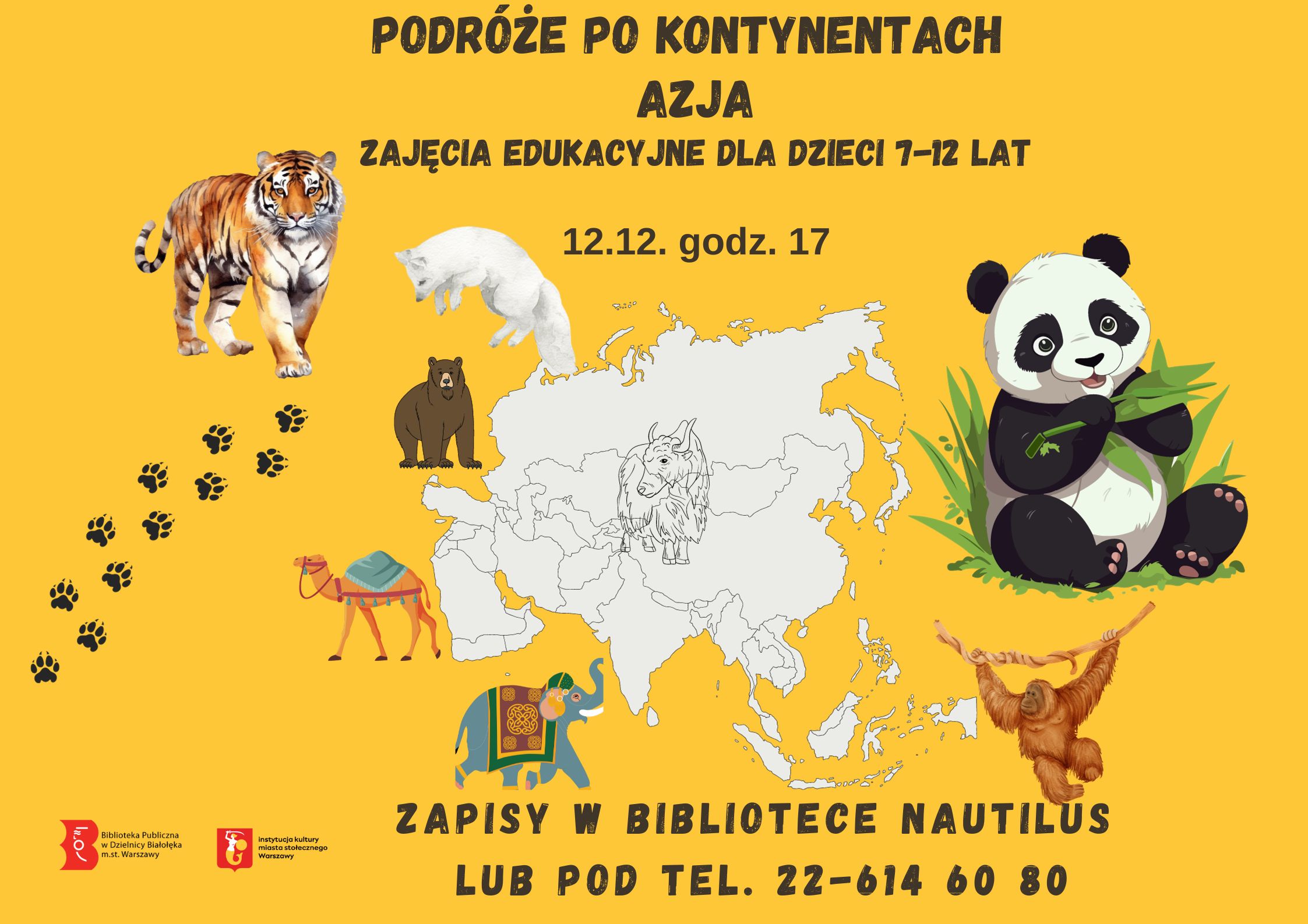 Read more about the article Nautilus zaprasza na zajęcia edukacyjne z cyklu „Podróże po kontynentach”