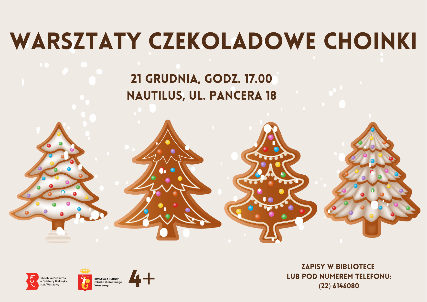 Read more about the article Warsztaty czekoladowe choinki