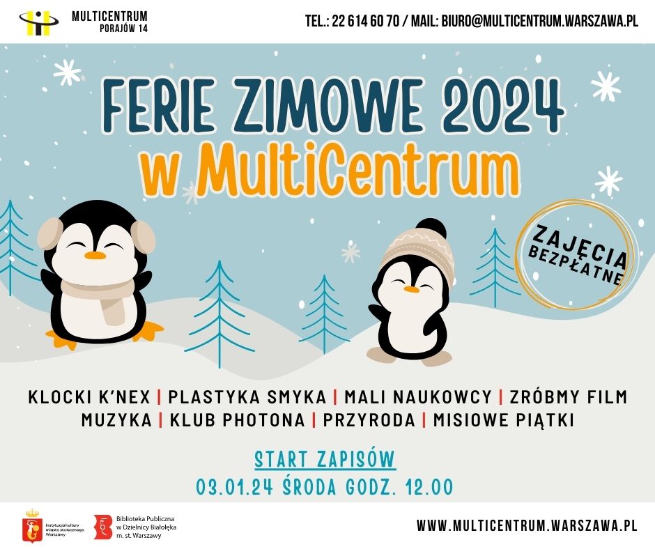 Read more about the article Ferie zimowe 2024 w MultiCentrum