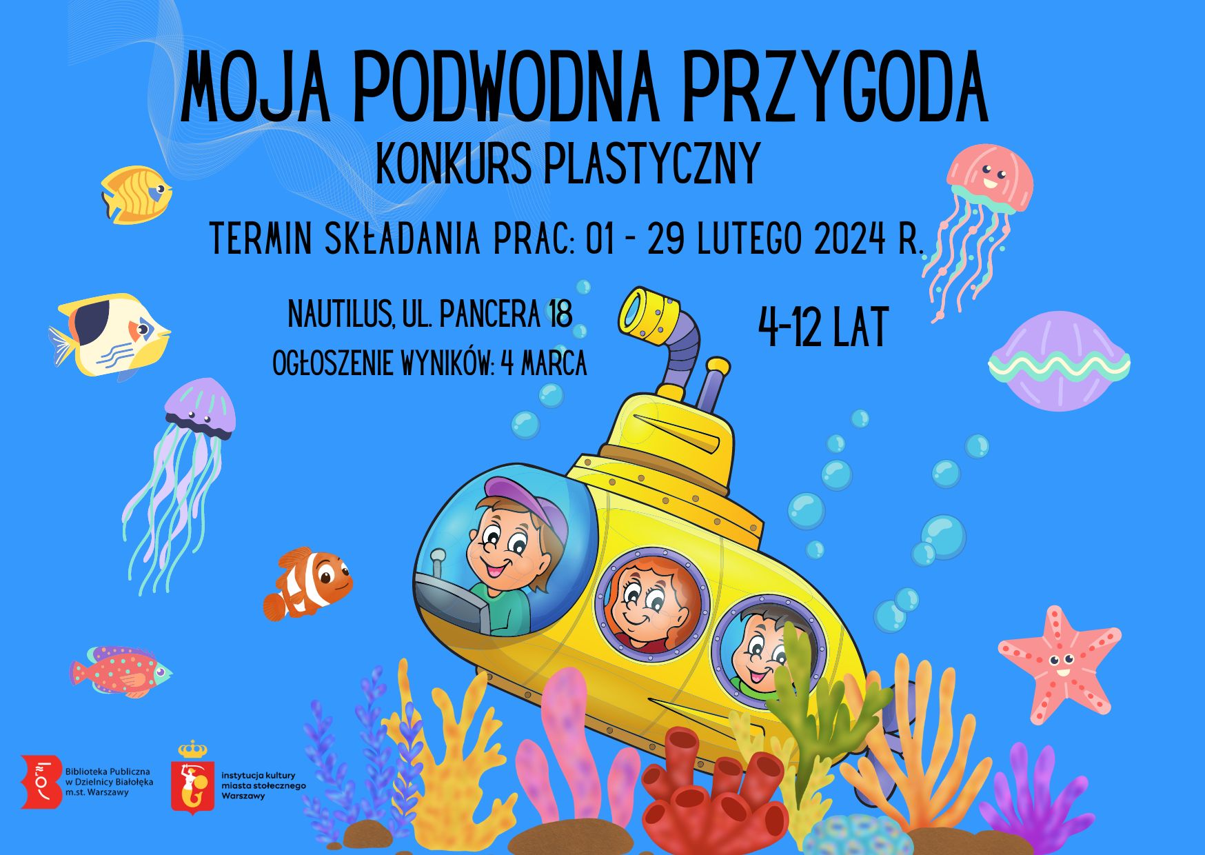 Read more about the article Moja Podwodna Przygoda. Konkurs plastyczny w Nautilusie