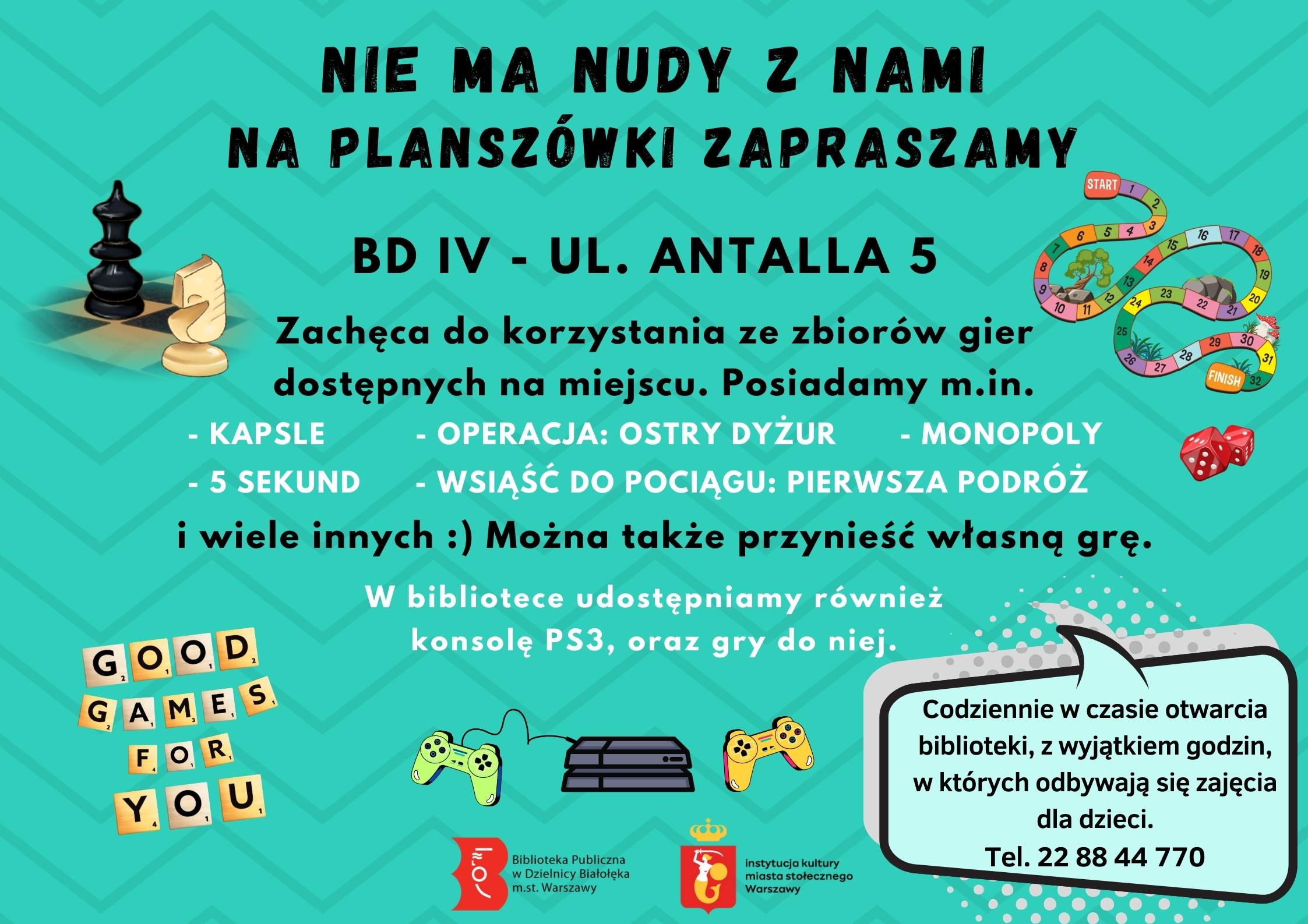 Read more about the article BD IV zaprasza na ferie z planszówkami!!
