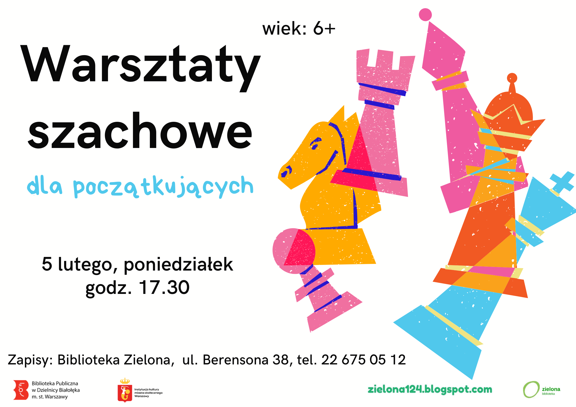 Read more about the article Warsztaty szachowe dla początkujących w Zielonej.