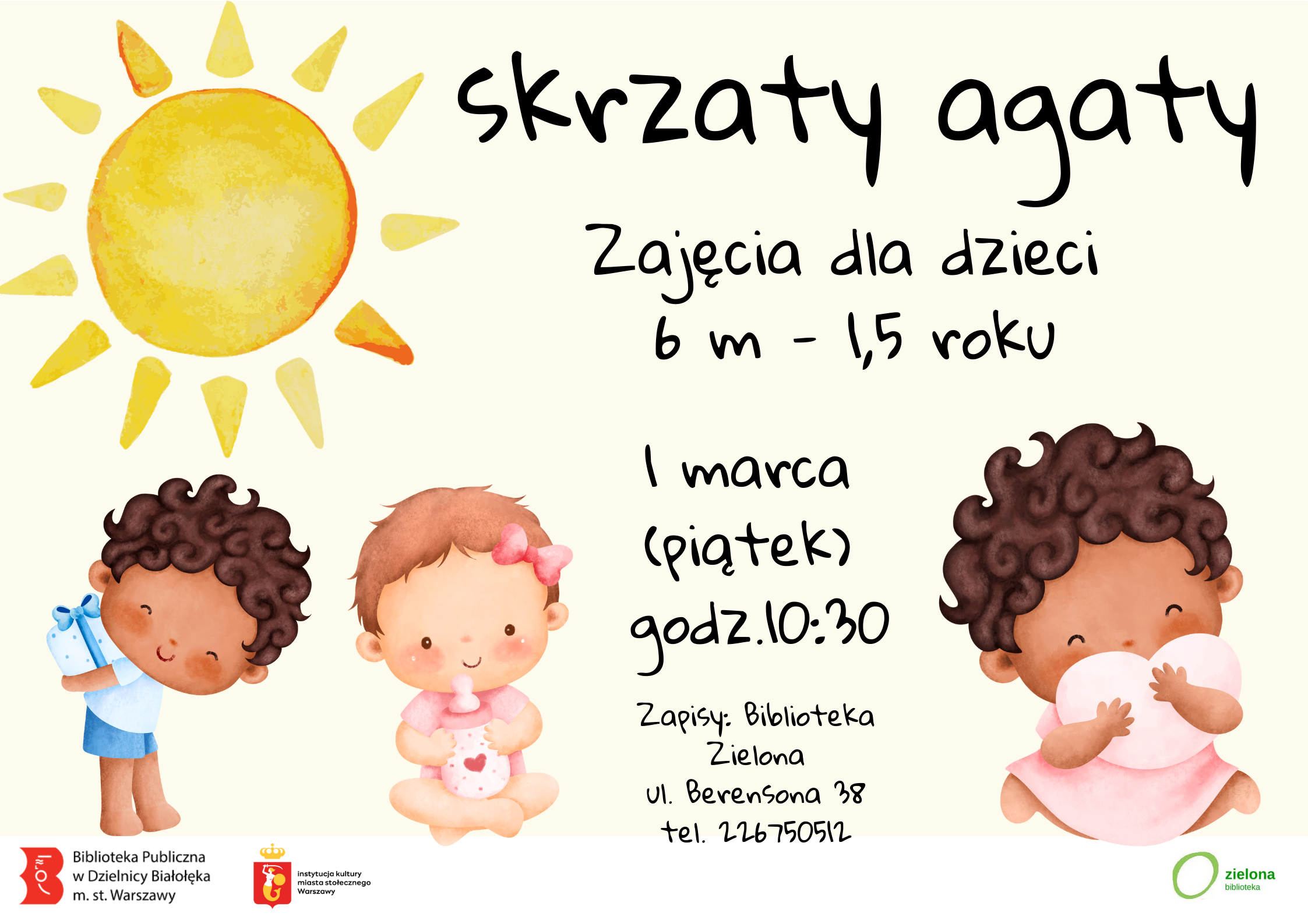 Read more about the article Skrzaty Agaty w marcu w Zielonej Bibliotece.
