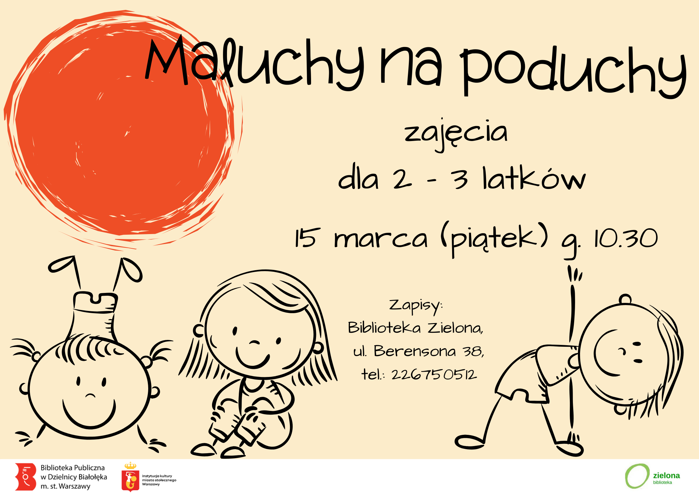 Read more about the article Maluchy na poduchy w Bibliotece Zielonej