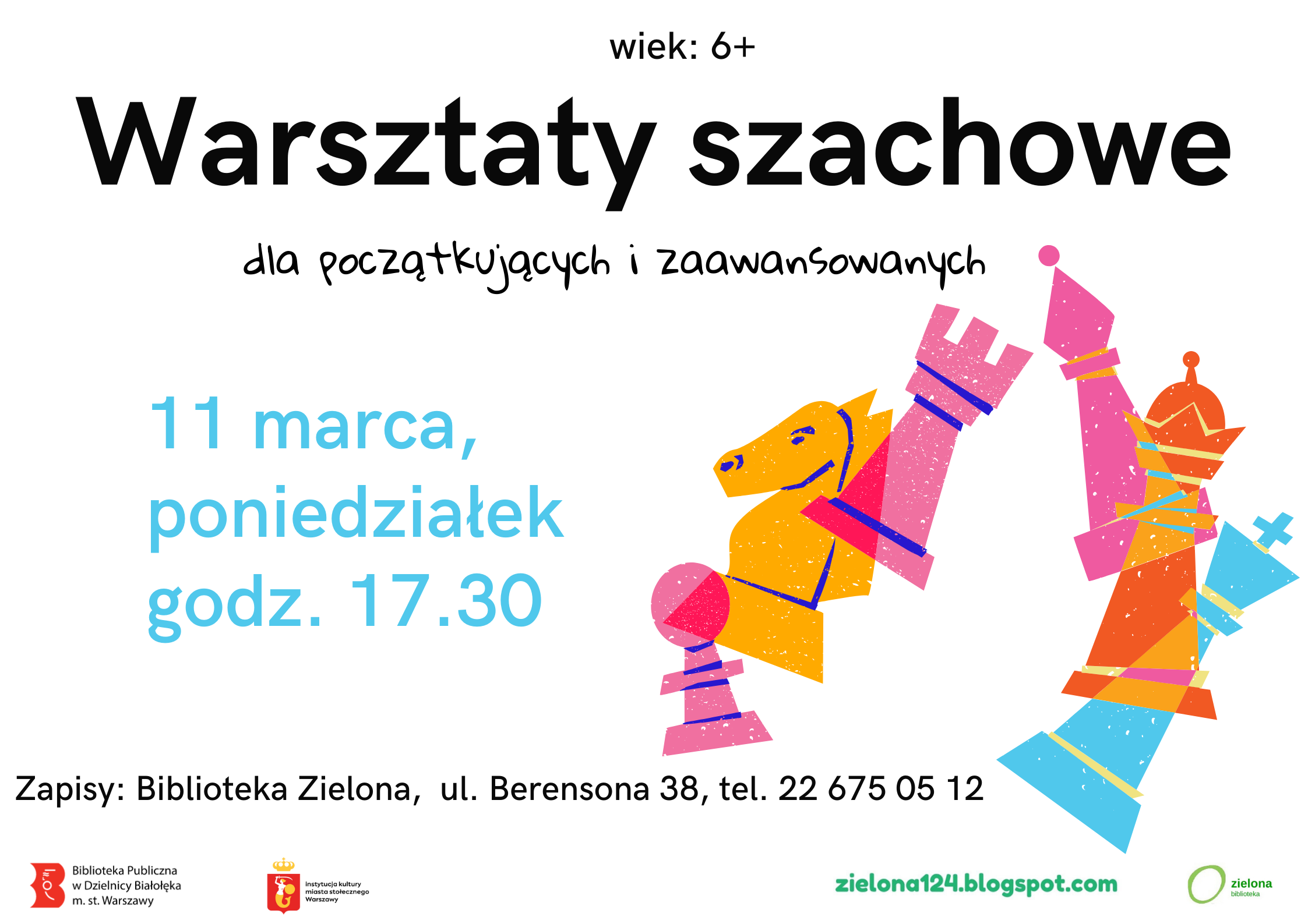 Read more about the article Szachy dla zaawansowanych i początkujących w Bibliotece Zielonej