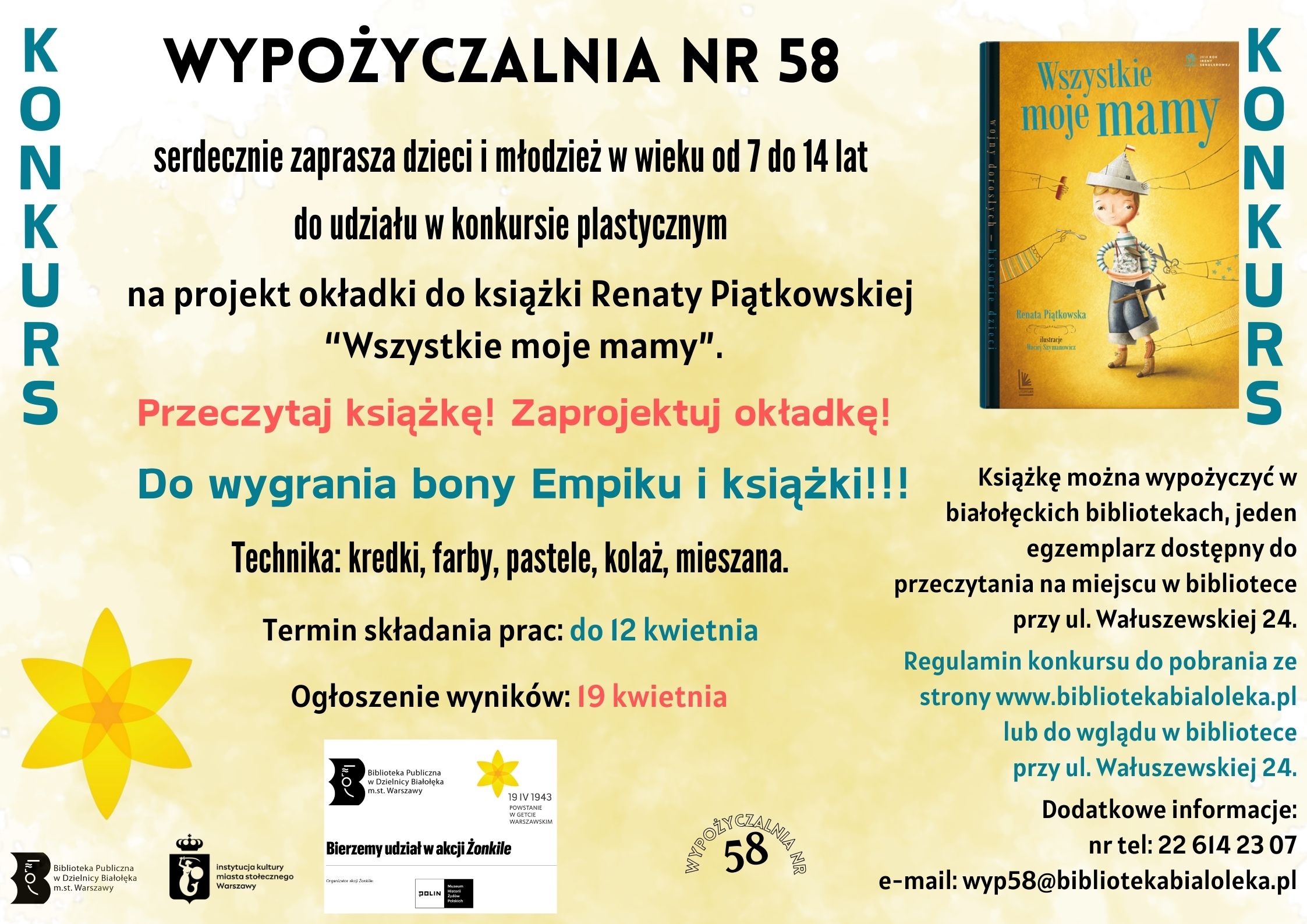 Read more about the article Konkurs plastyczny w Wypożyczalni Nr 58