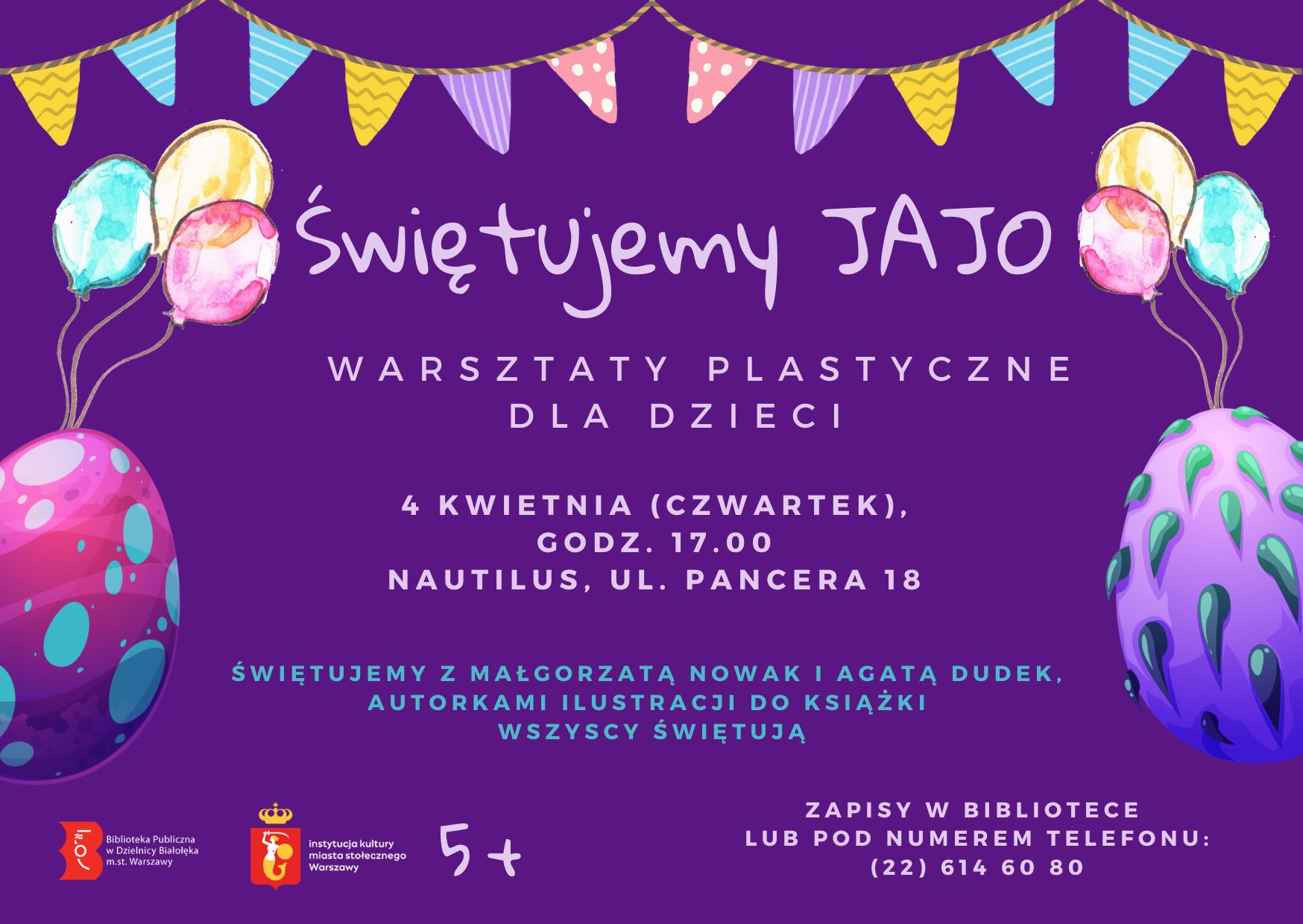 Read more about the article Świętujemy JAJO – warsztaty plastyczne dla dzieci w Nautilusie