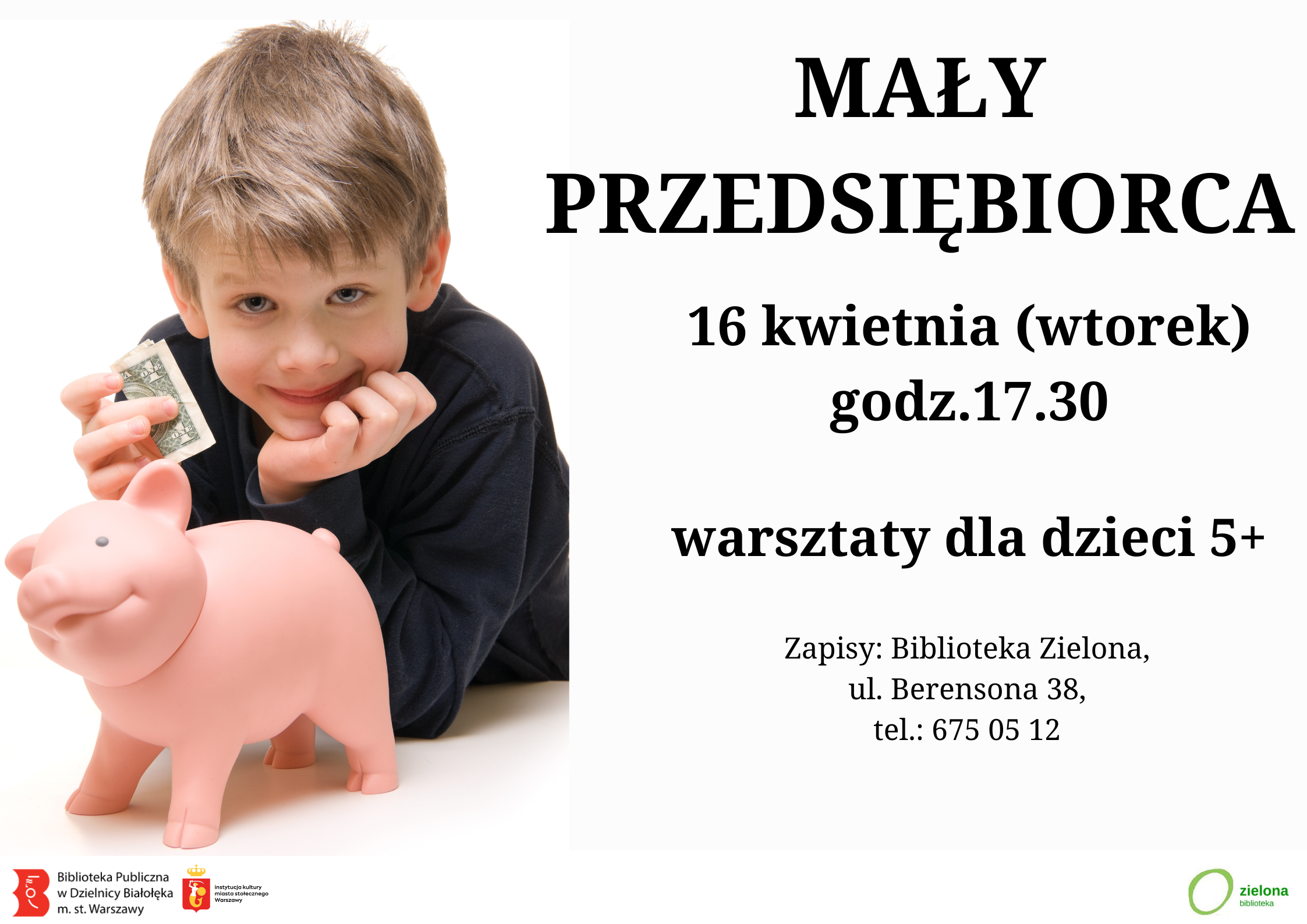 Read more about the article Mały przedsiębiorca w Bibliotece Zielonej.