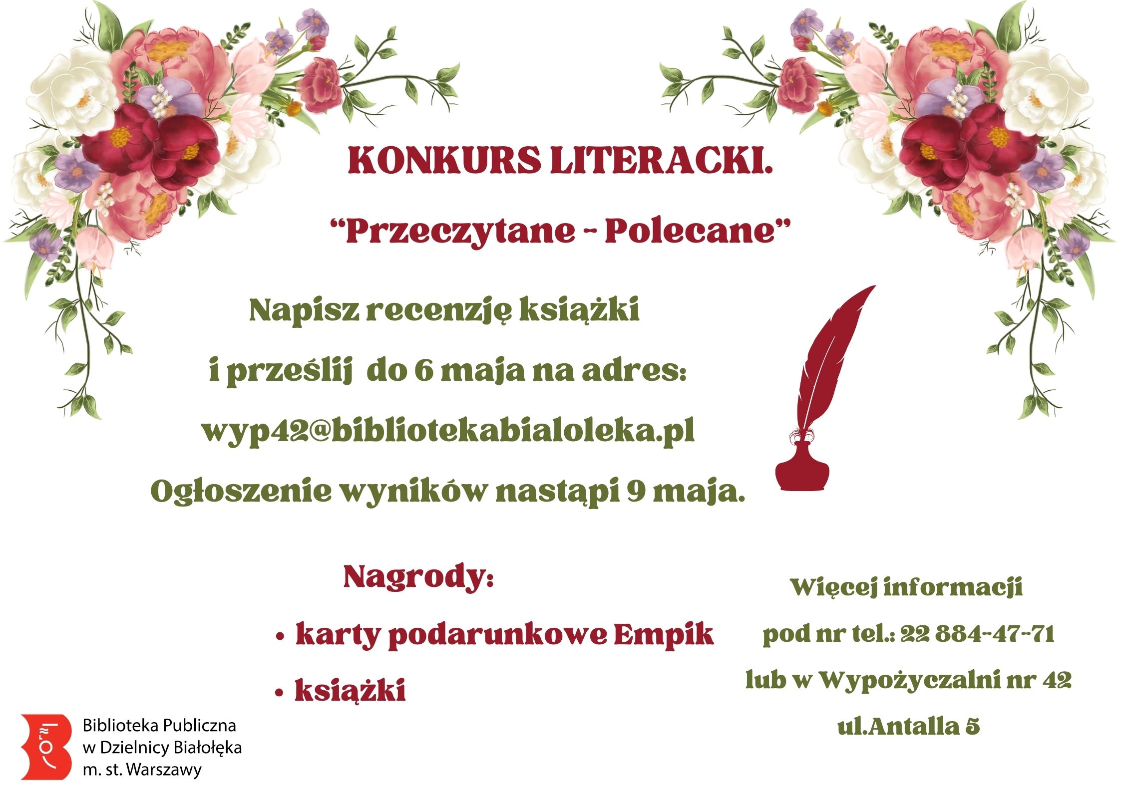 Read more about the article Konkurs na recenzję w Wypożyczalni Nr 42