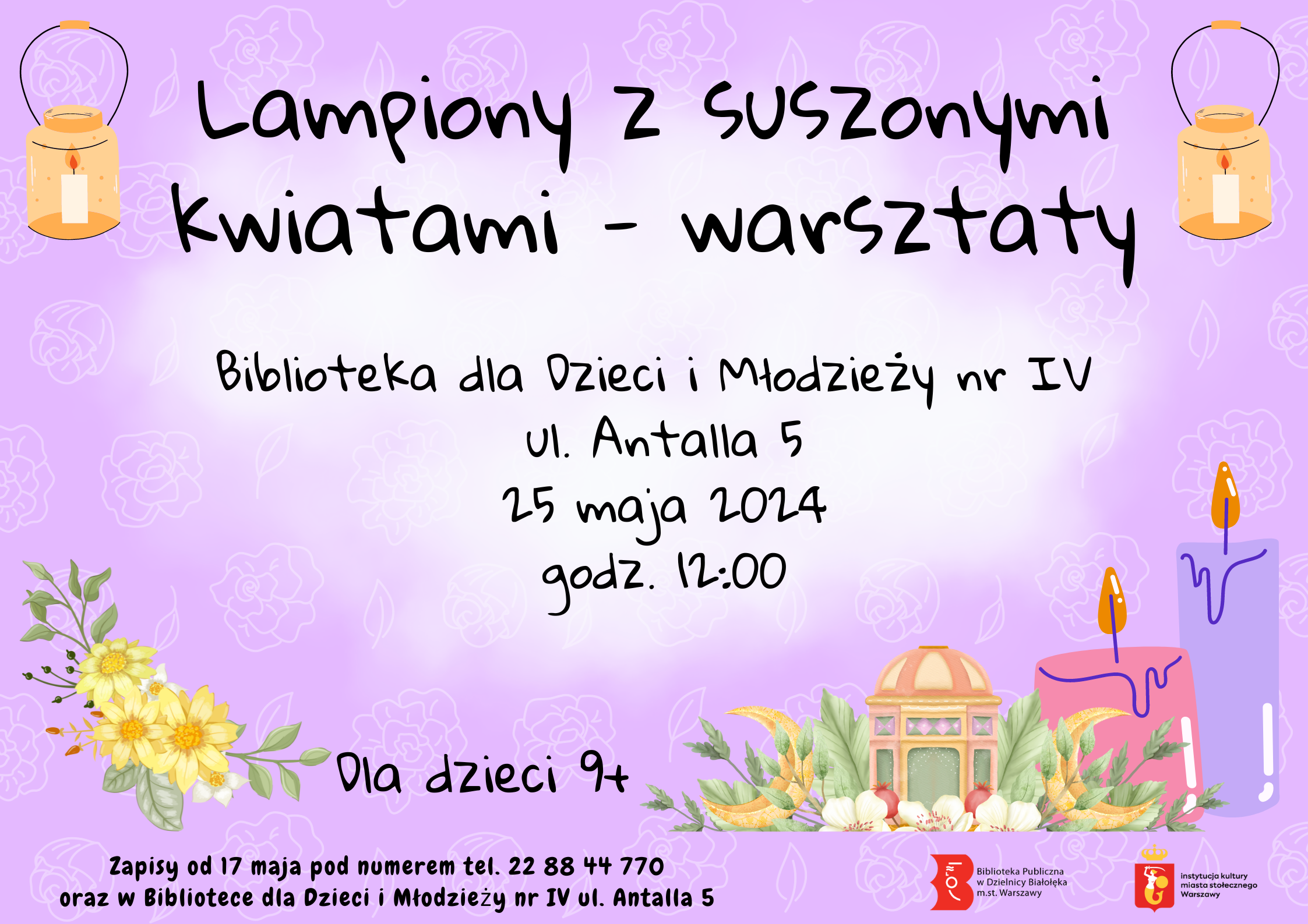 Read more about the article Wiosenne lampiony z suszonymi kwiatami
