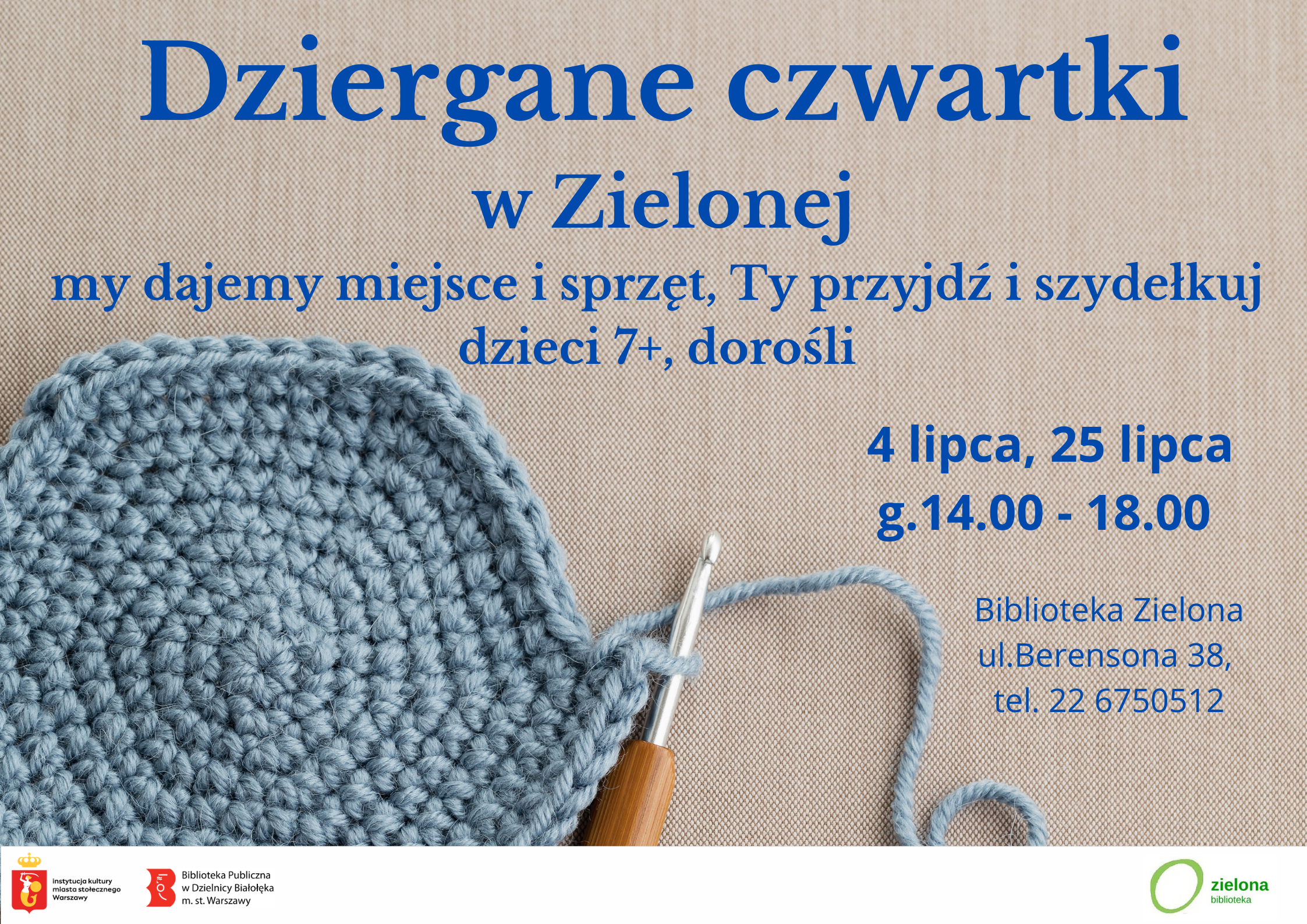 Read more about the article Dziergane czwartki w Bibliotece Zielonej.