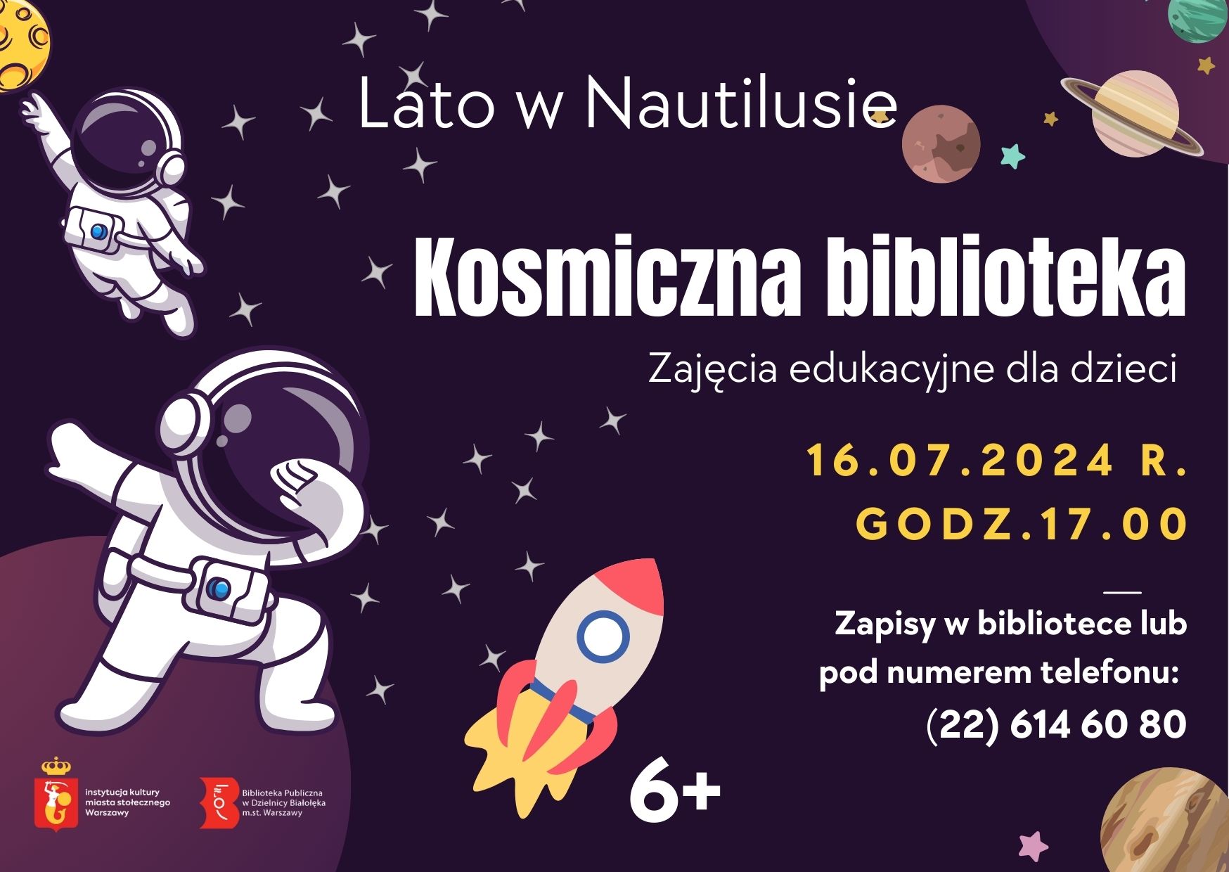 Read more about the article Kosmiczna biblioteka. Zajęcia edukacyjne w Nautilusie
