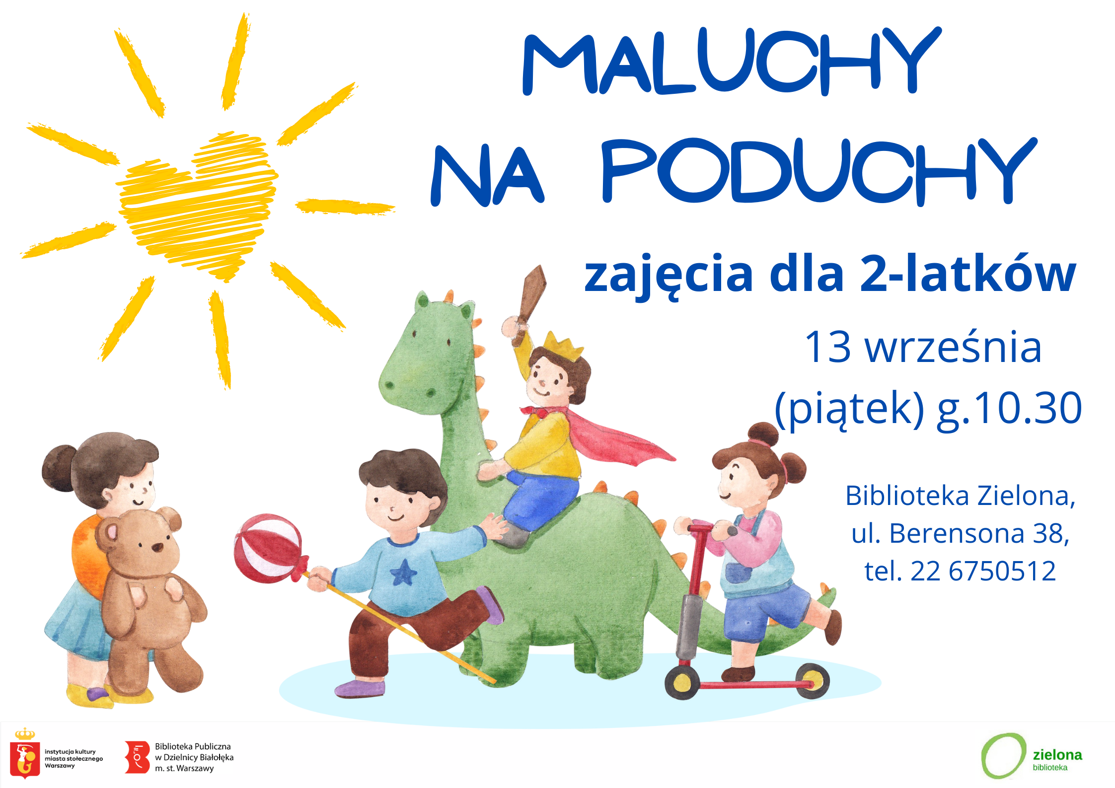 Read more about the article Maluchy na poduchy w Bibliotece Zielonej