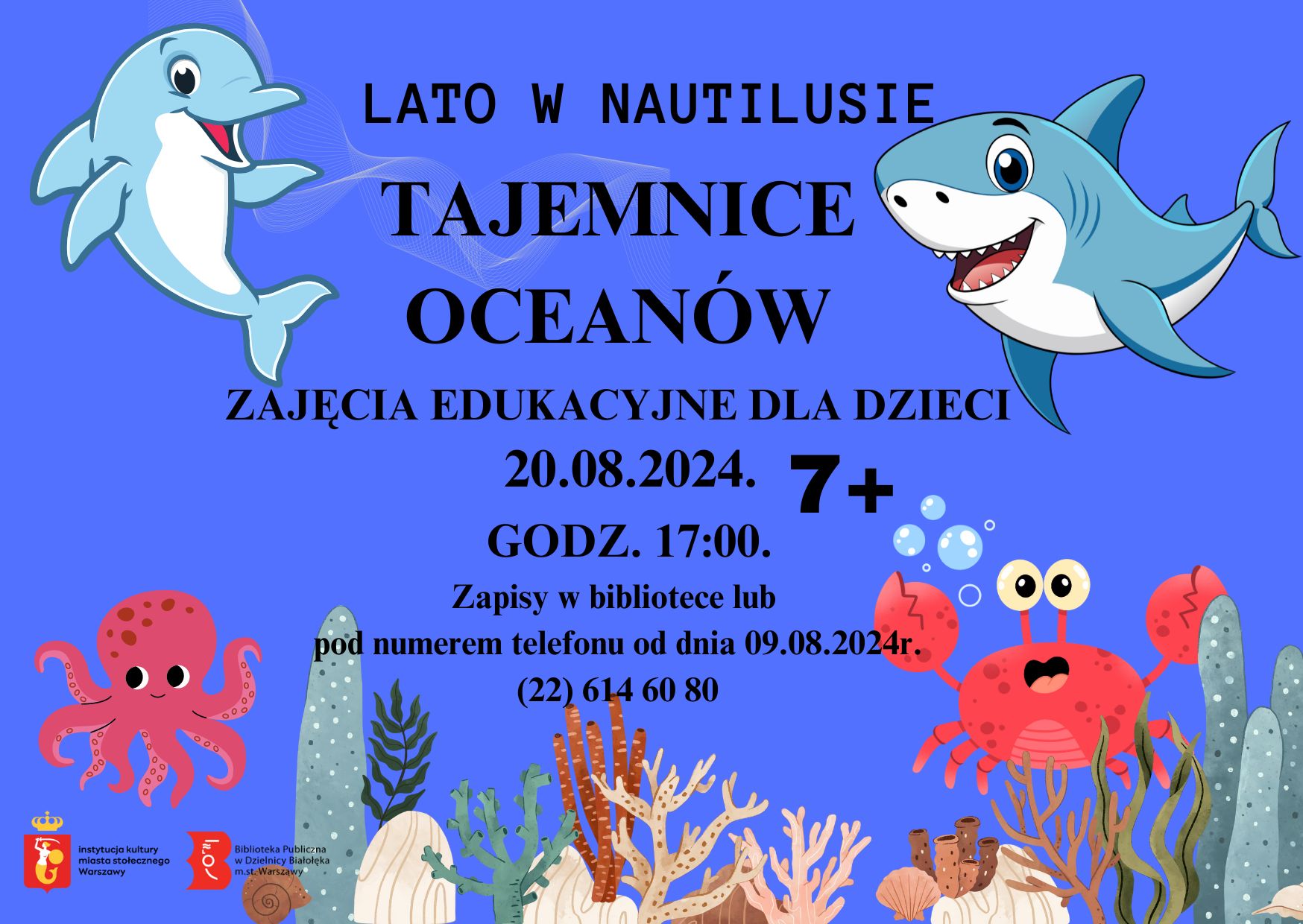 Read more about the article Zajęcia edukacyjne „Tajemnice Oceanów”.