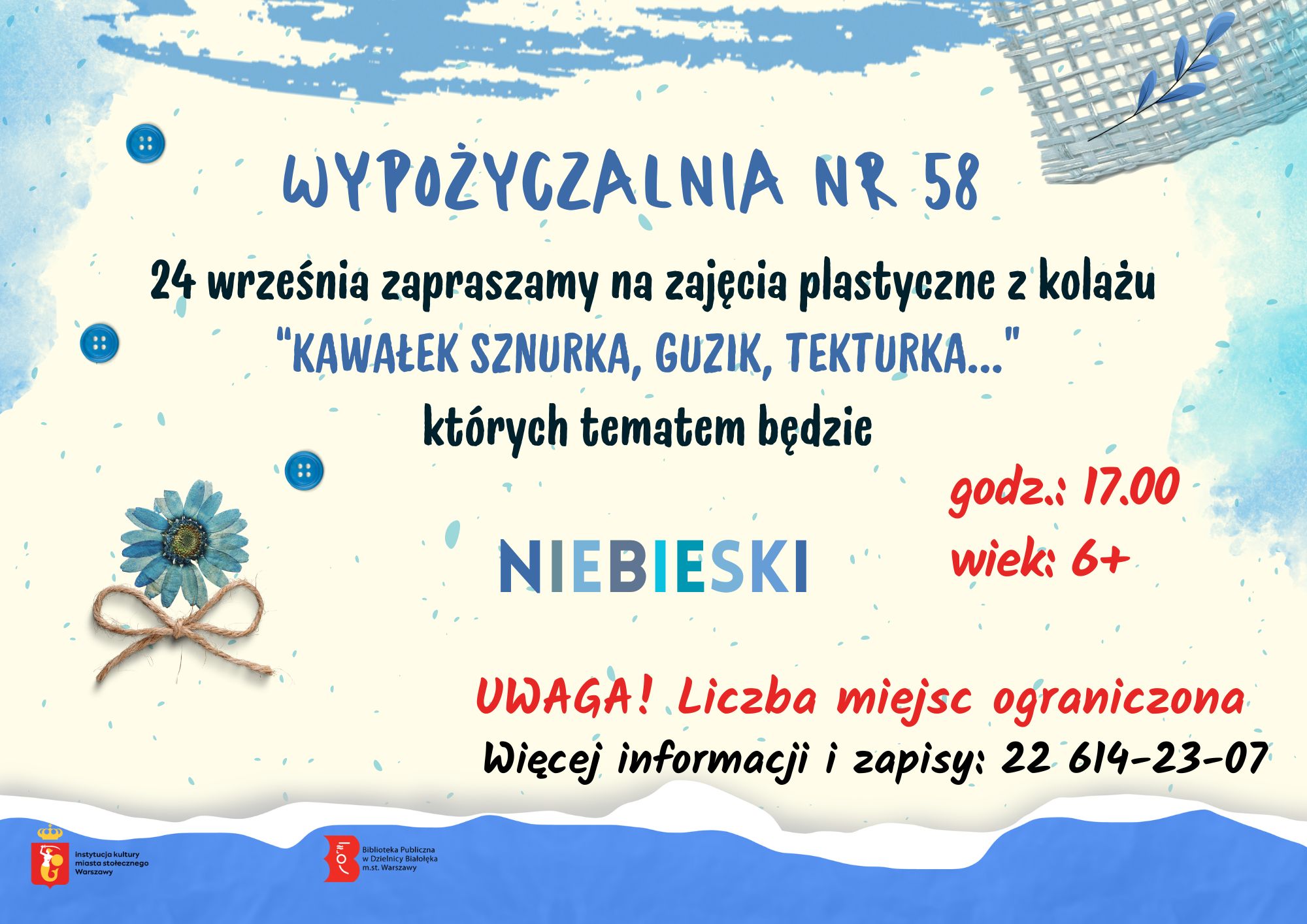 Read more about the article Zajęcia z kolażu dla dzieci – Wypożyczalnia Nr 58