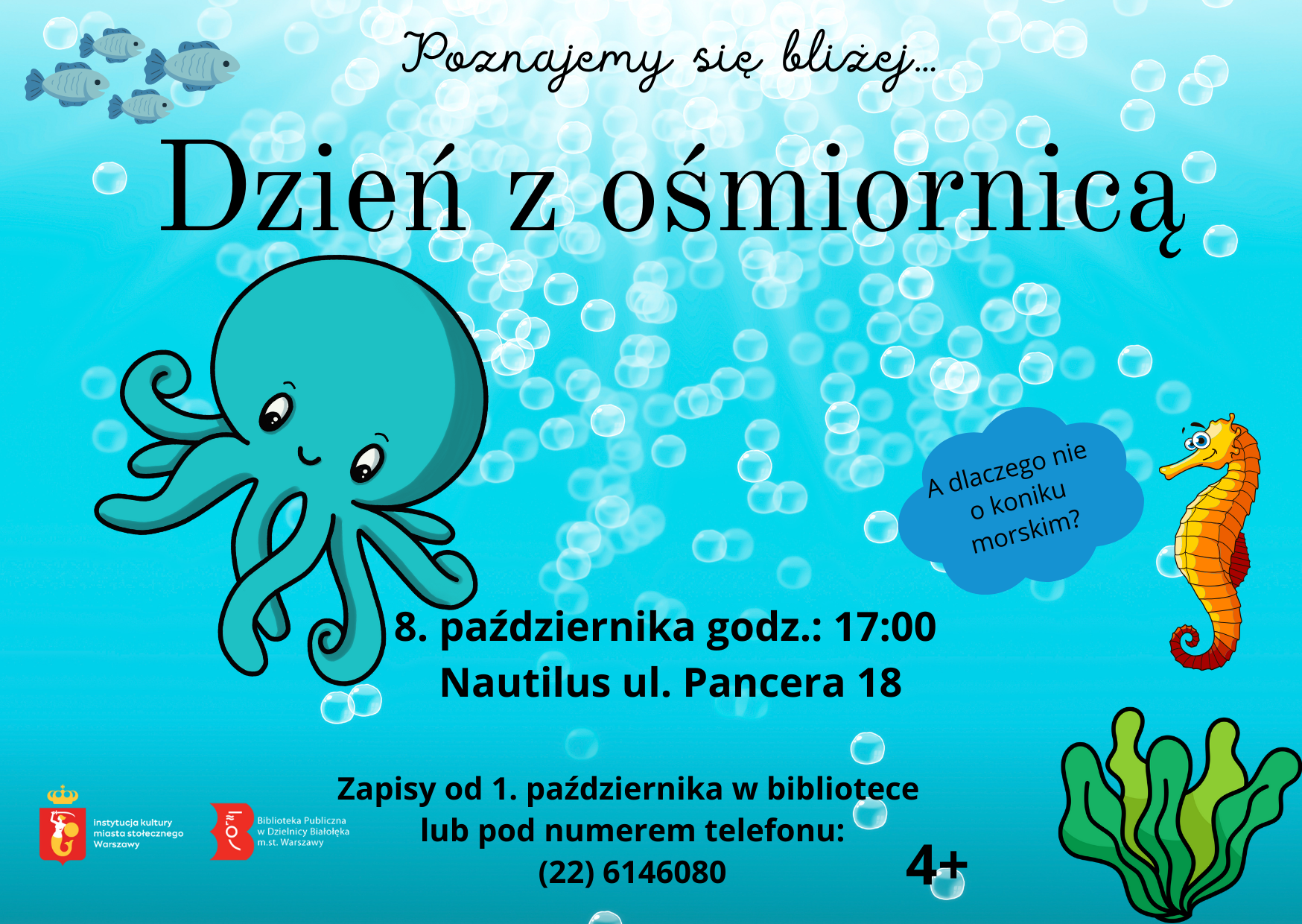 Read more about the article „Poznajemy się bliżej…” Dzień z ośmiornicą w Nautilusie