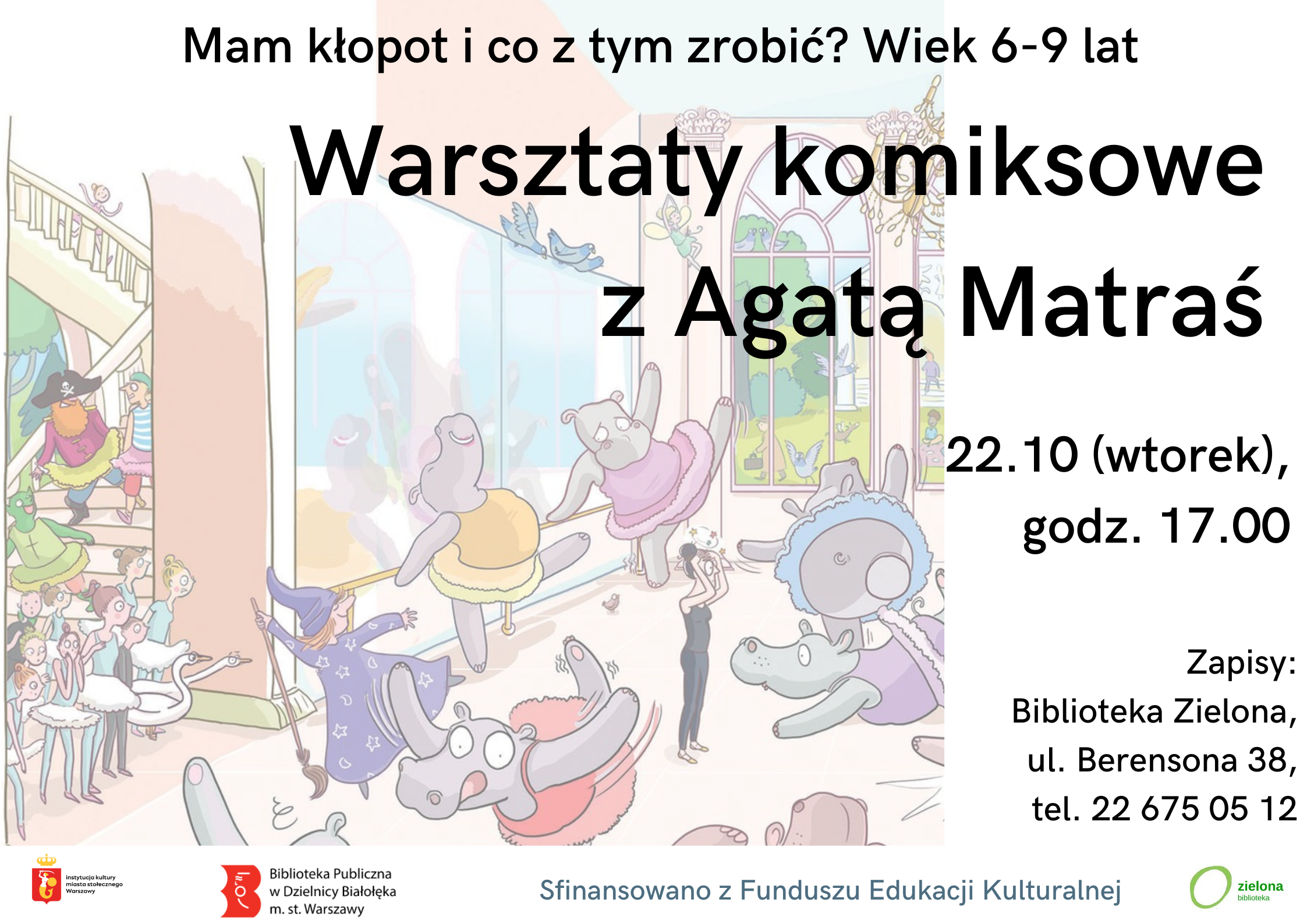 Read more about the article Komiksowe warsztaty z Agatą Matraś