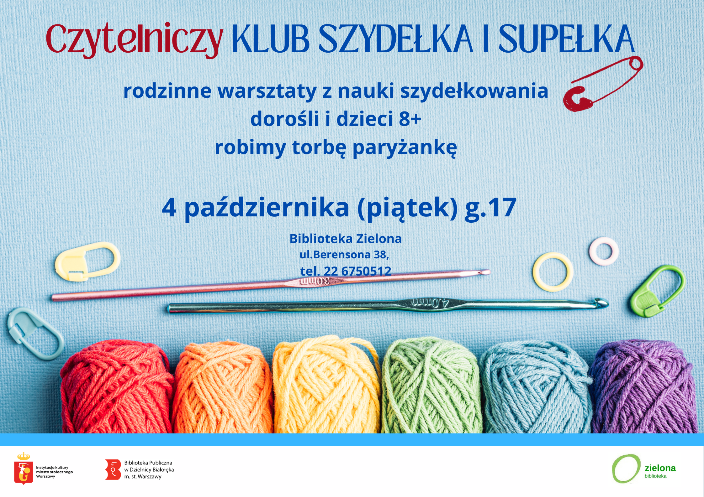 Read more about the article Klub szydełka i supełka w Bibliotece Zielonej