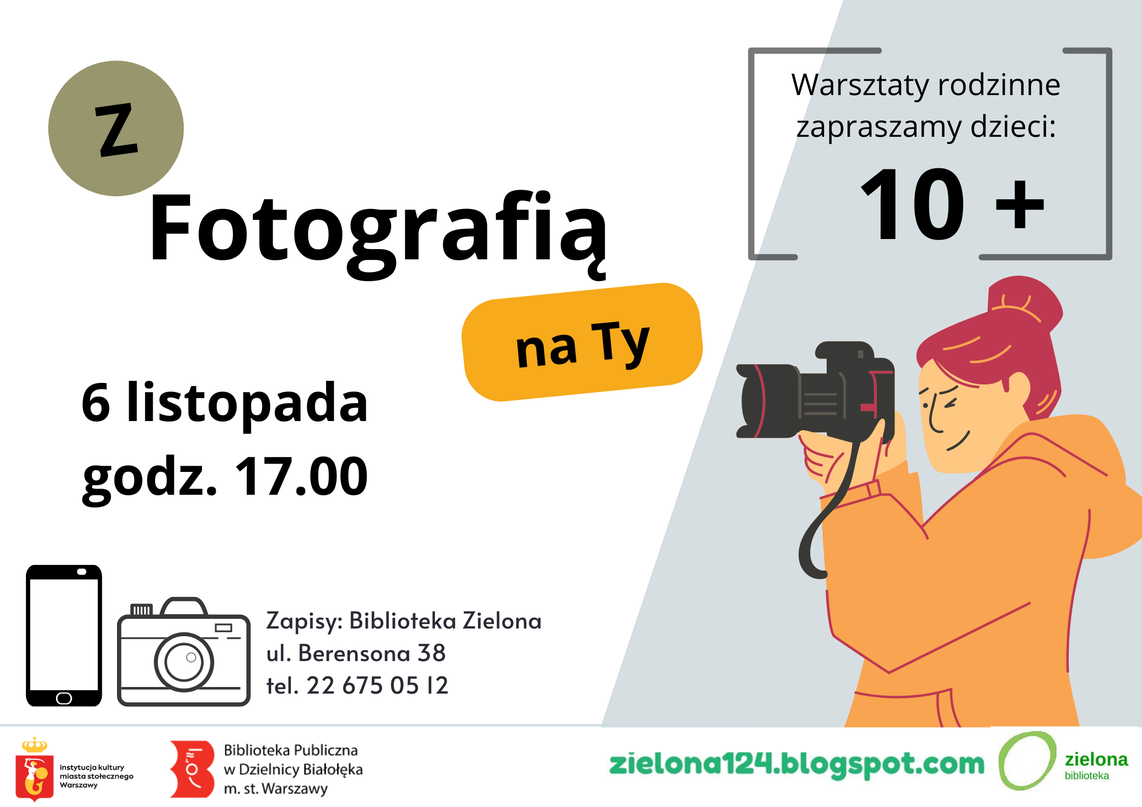 Read more about the article Zajęcia w Bibliotece Zielonej – Z fotografią na Ty.