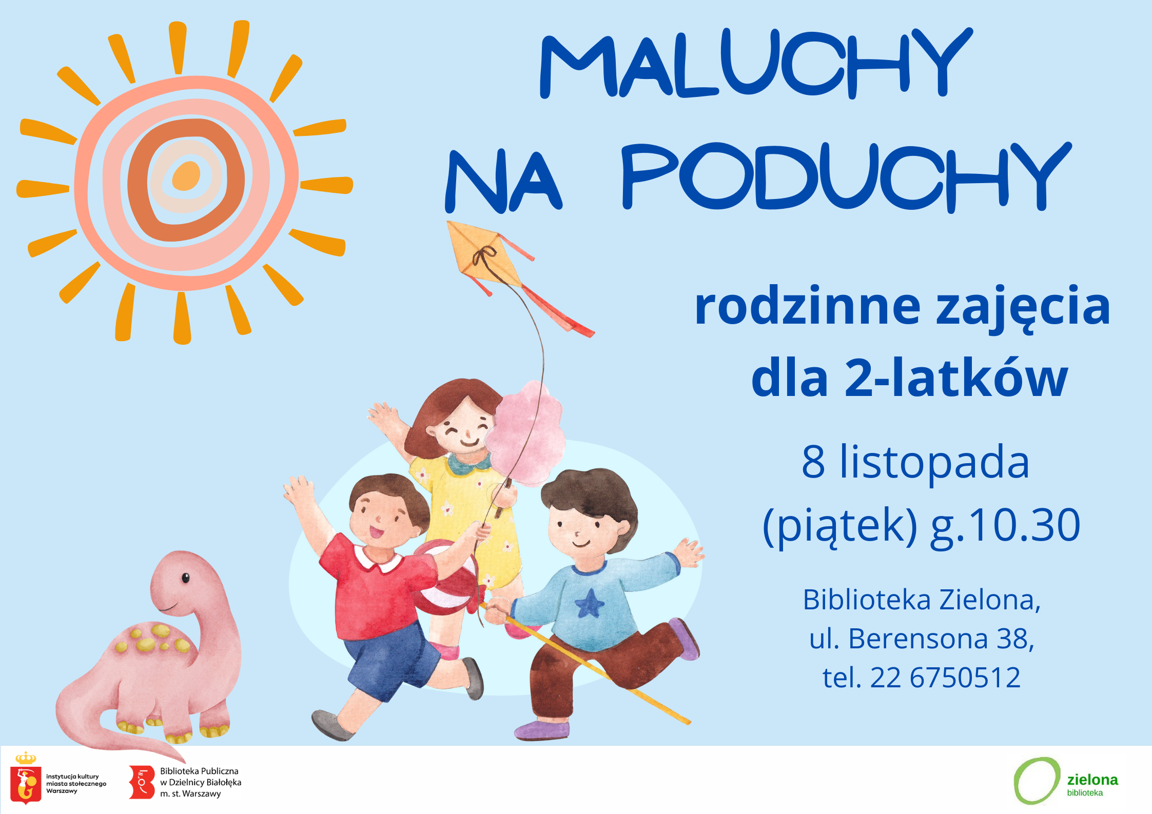 Read more about the article Maluchy na poduchy w listopadzie w Bibliotece Zielonej.