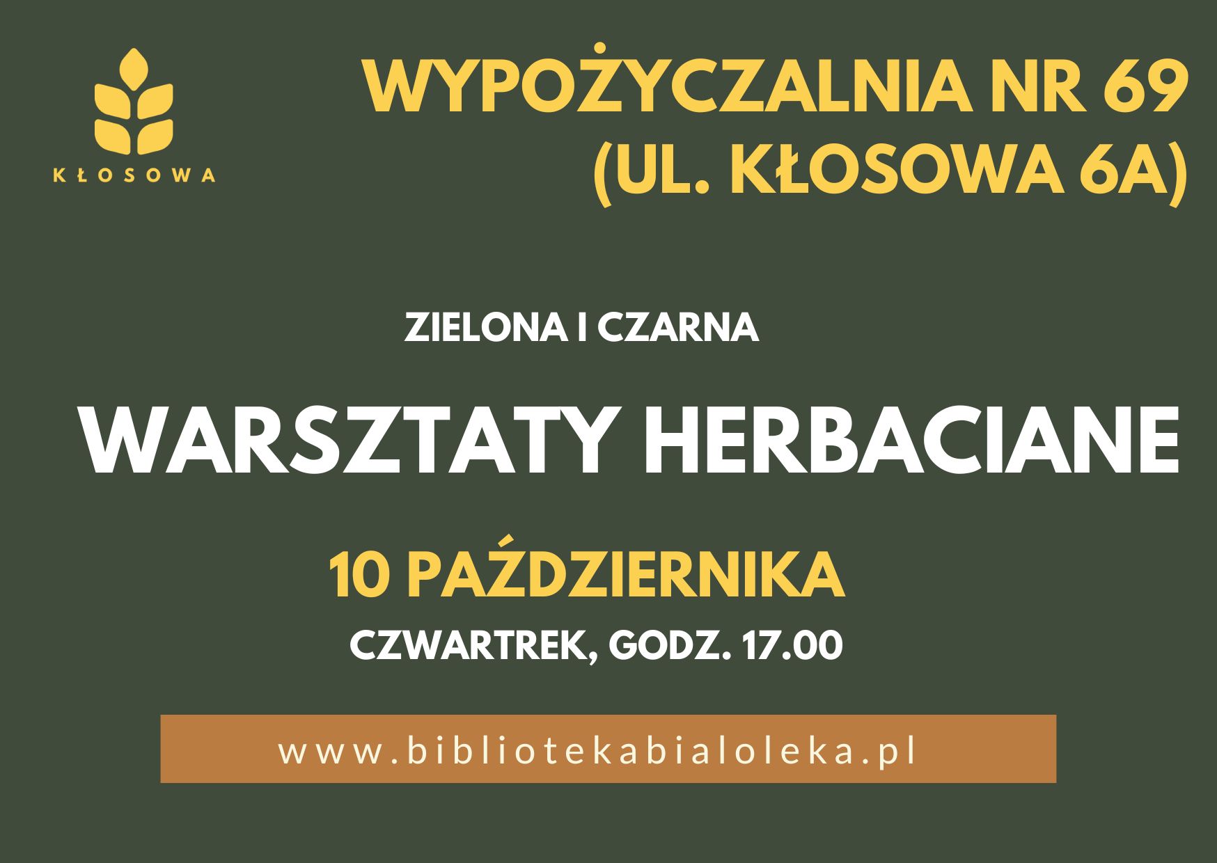 Read more about the article Zielona i Czarna. Warsztaty herbaciane w Wypożyczalni nr 69