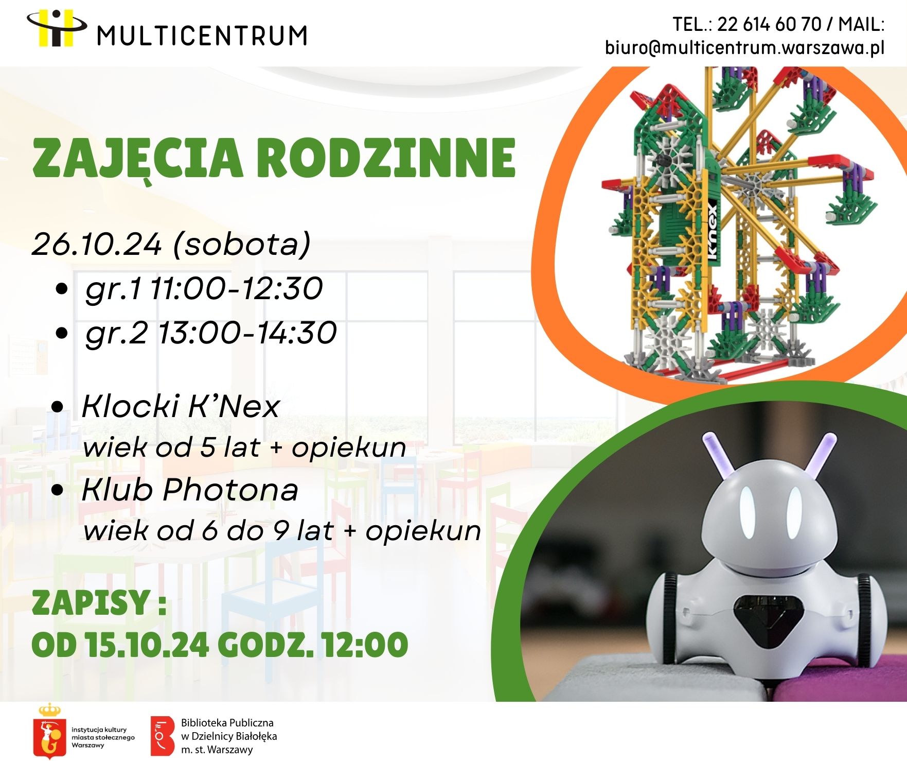 Read more about the article Kreatywne warsztaty rodzinne w październiku w MultiCentrum.